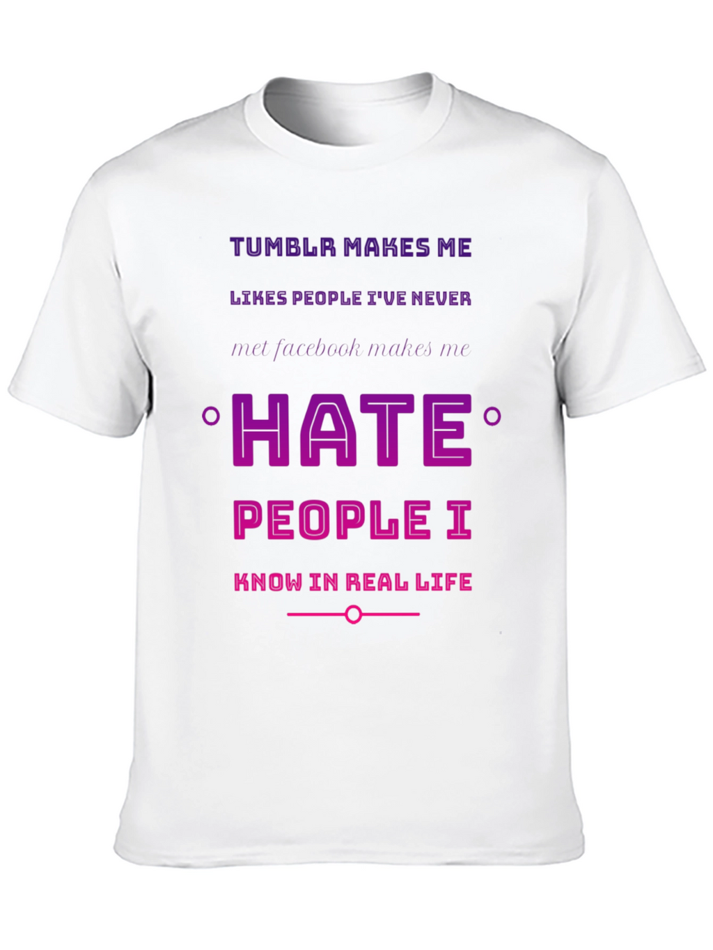 Tumblr vs Facebook Humor T-Shirt