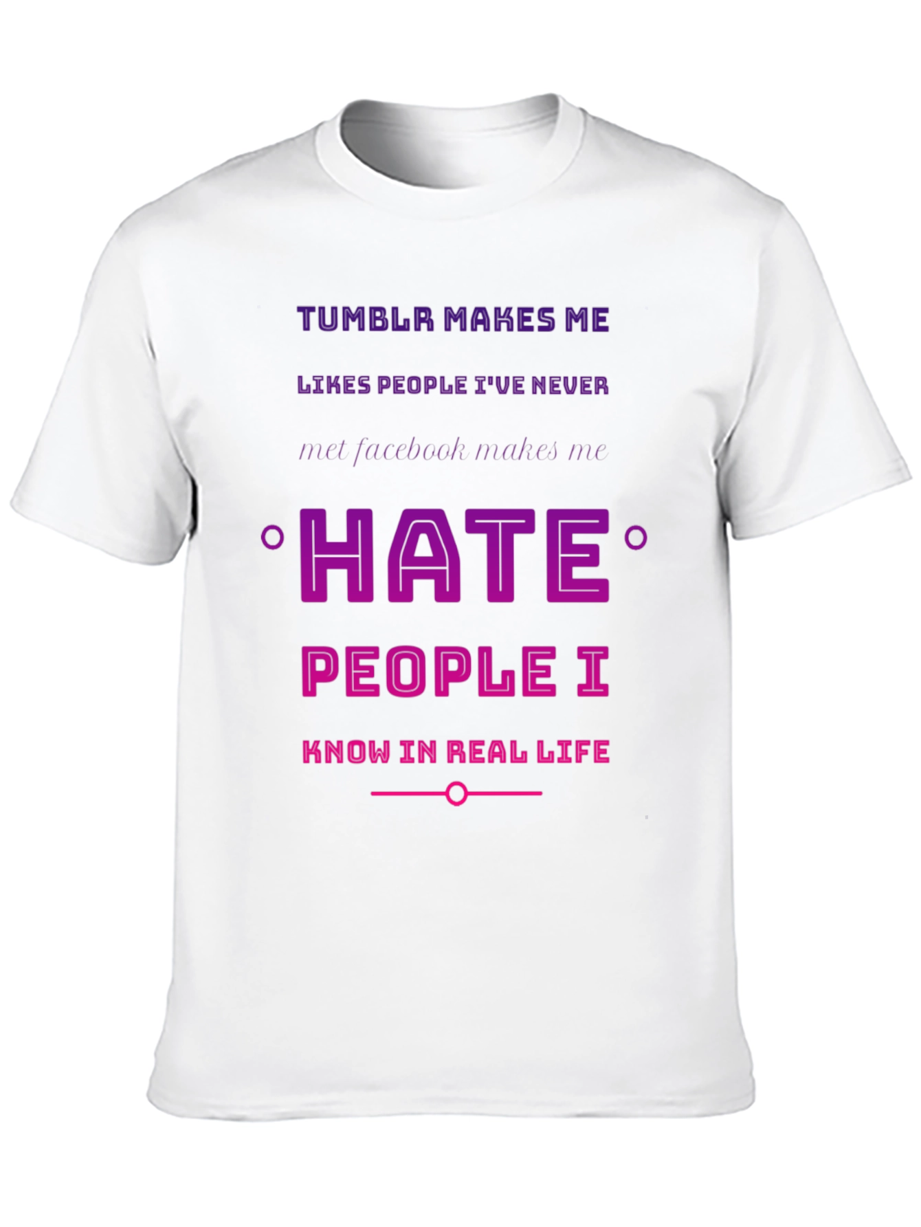 Tumblr vs Facebook Humor T-Shirt