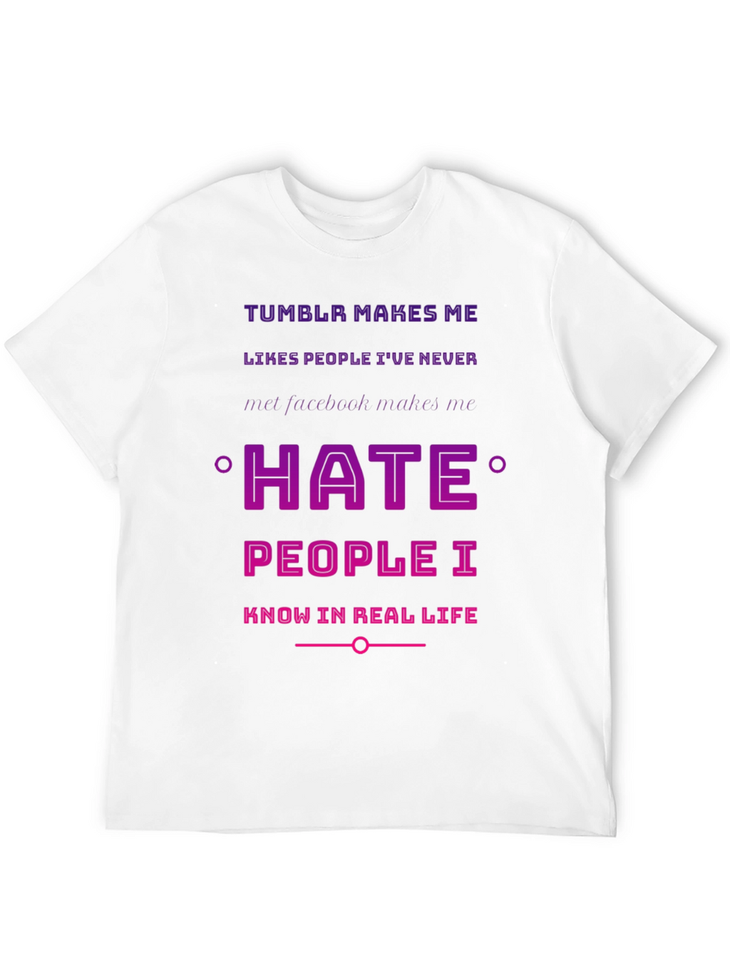 Tumblr vs Facebook Humor T-Shirt
