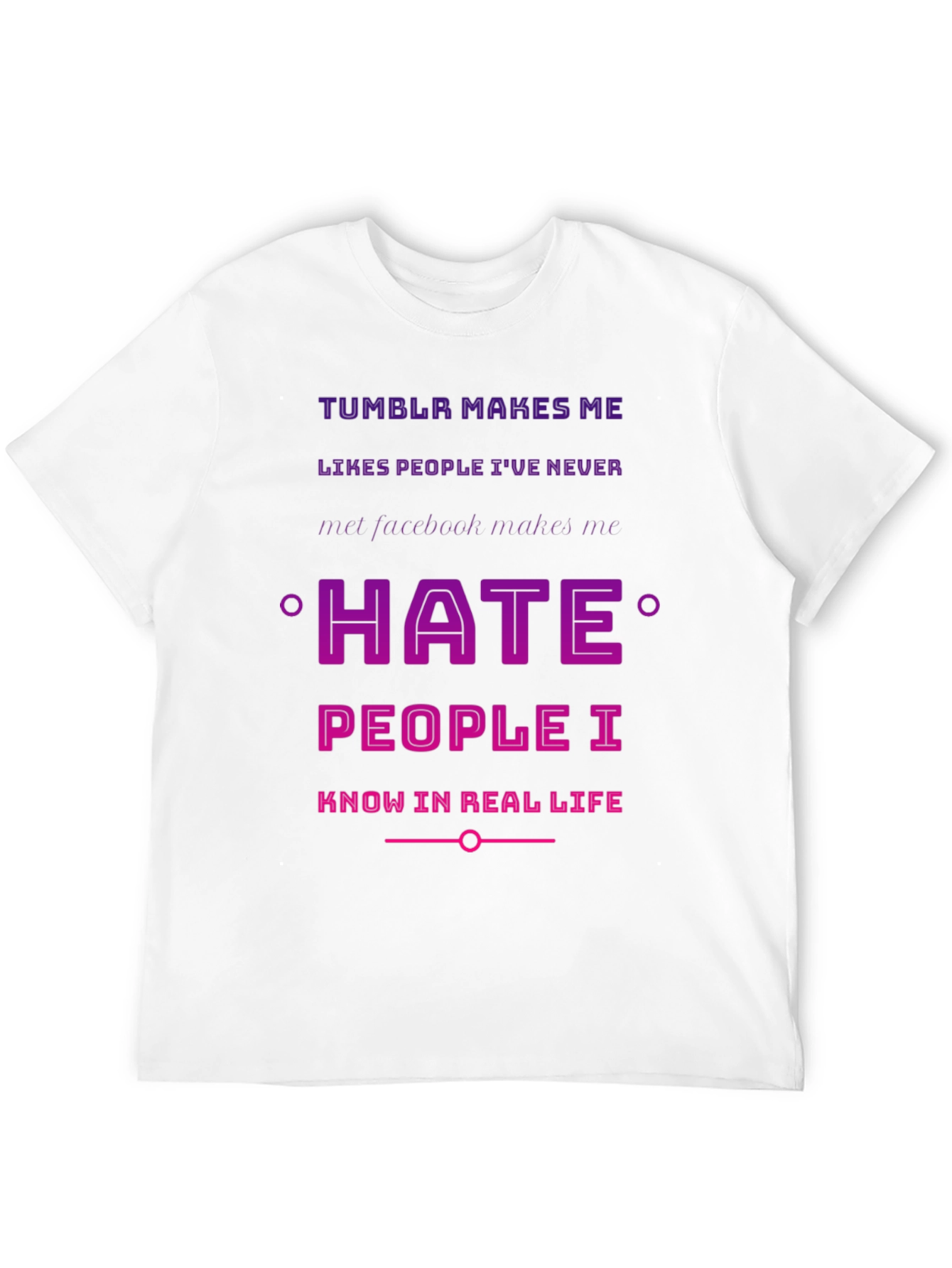 Tumblr vs Facebook Humor T-Shirt
