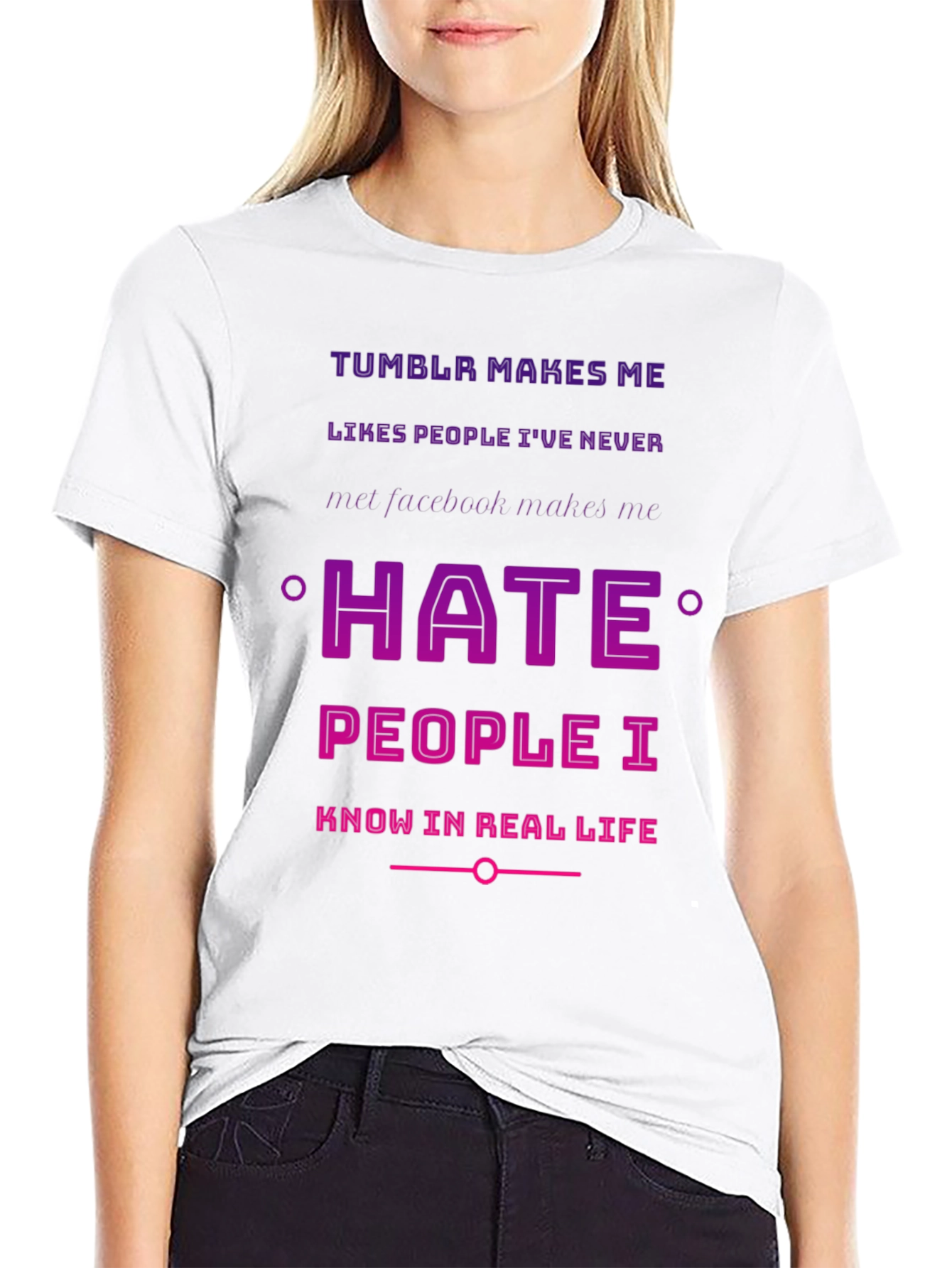 Tumblr vs Facebook Humor T-Shirt