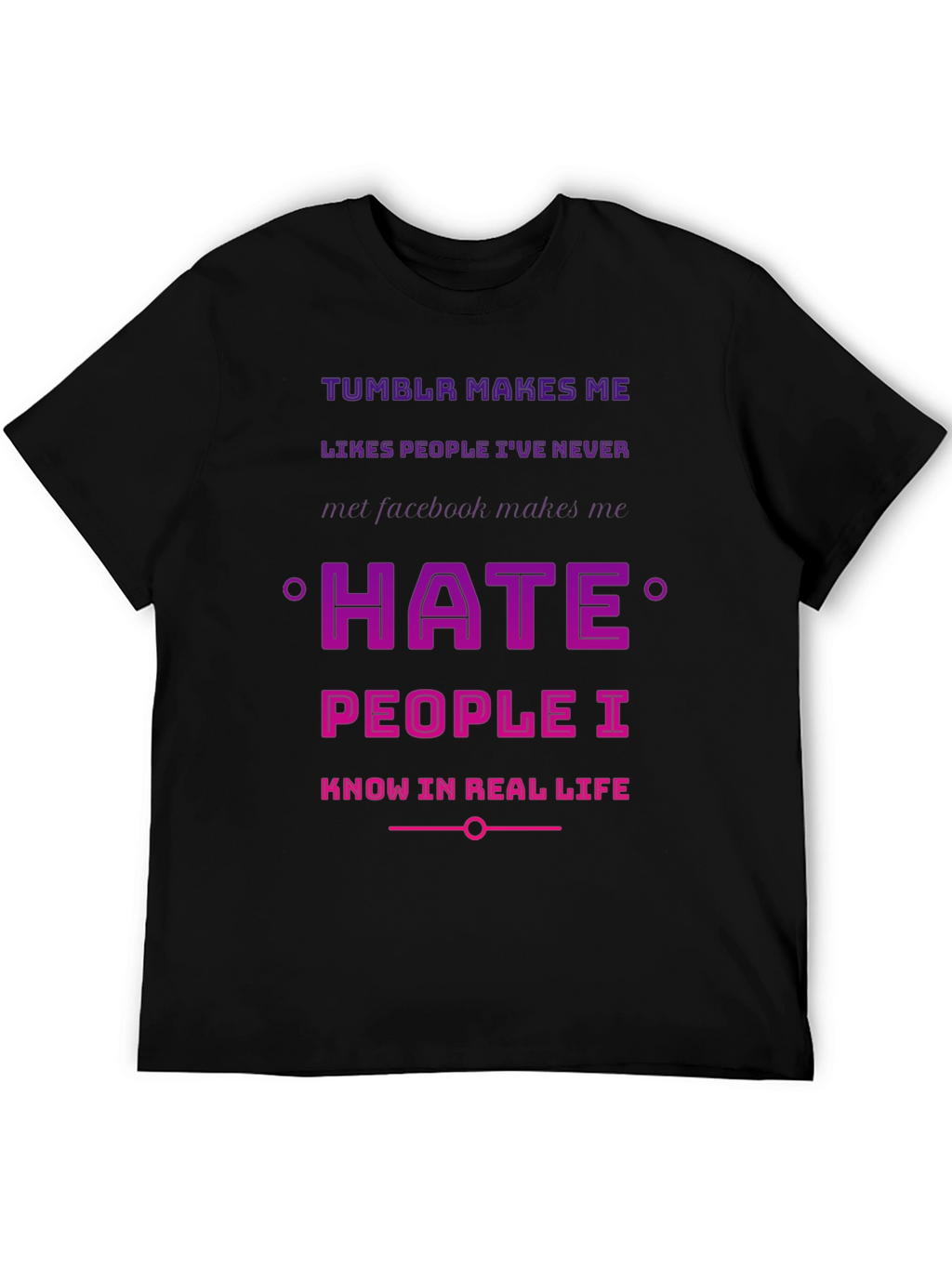 Tumblr vs Facebook Humor T-Shirt