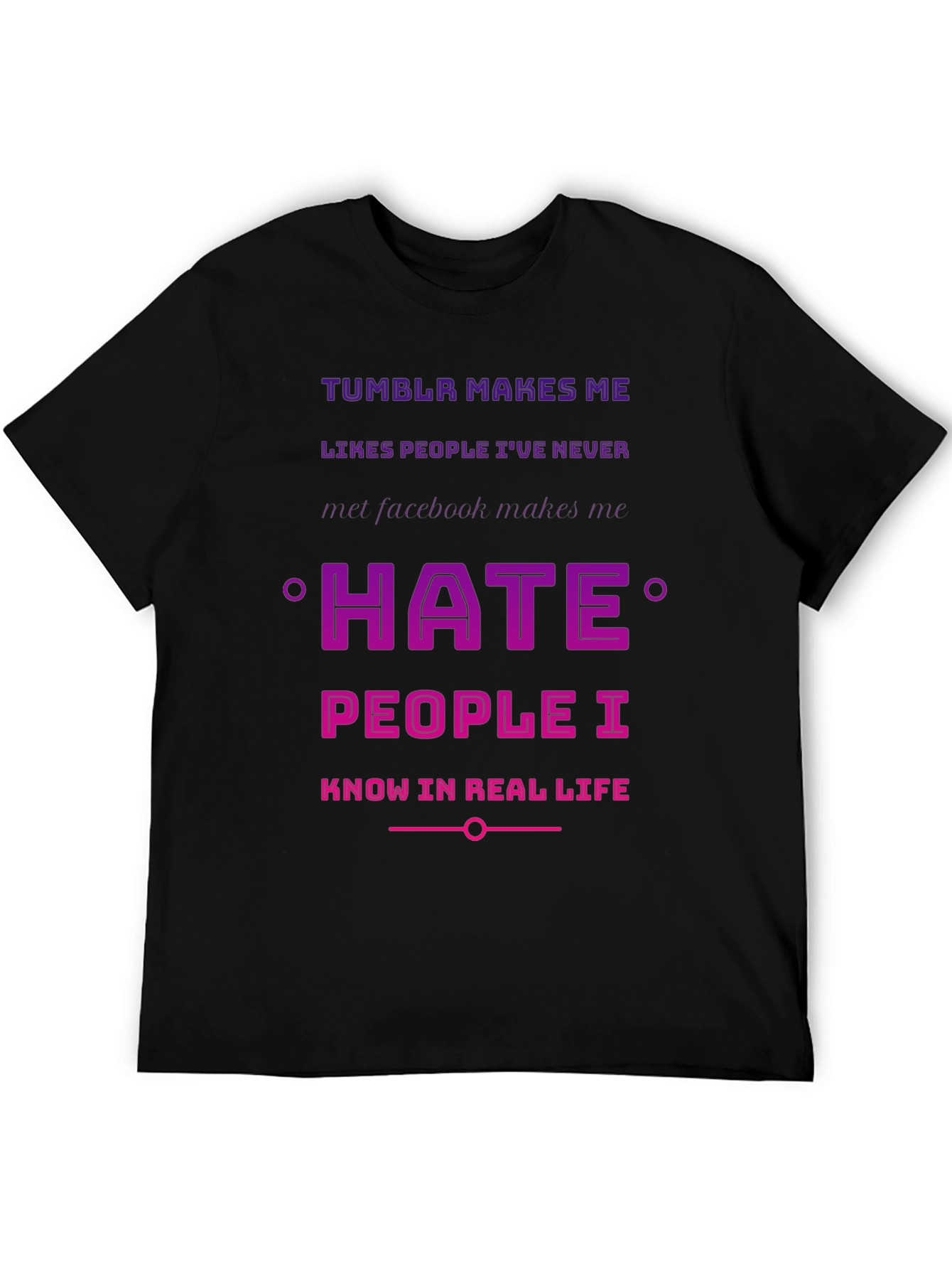 Tumblr vs Facebook Humor T-Shirt