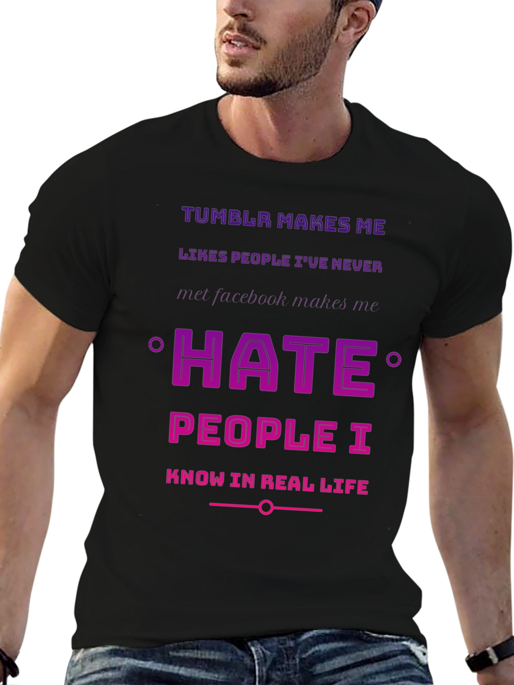 Tumblr vs Facebook Humor T-Shirt