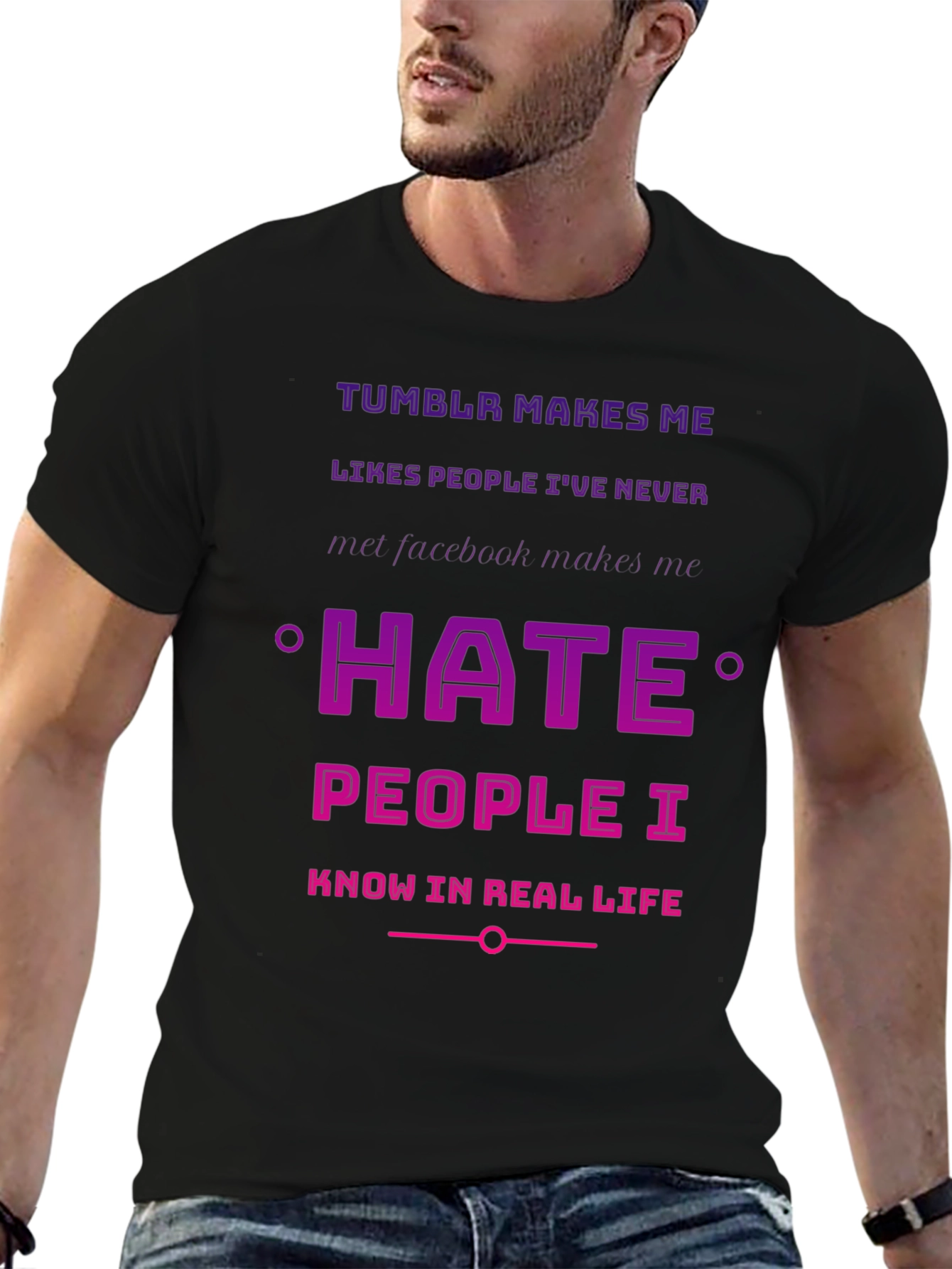 Tumblr vs Facebook Humor T-Shirt