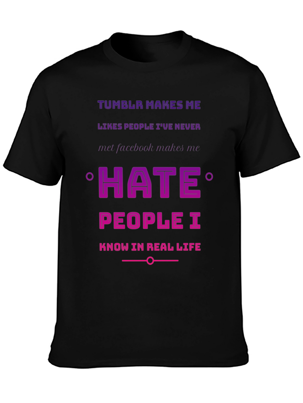 Tumblr vs Facebook Humor T-Shirt