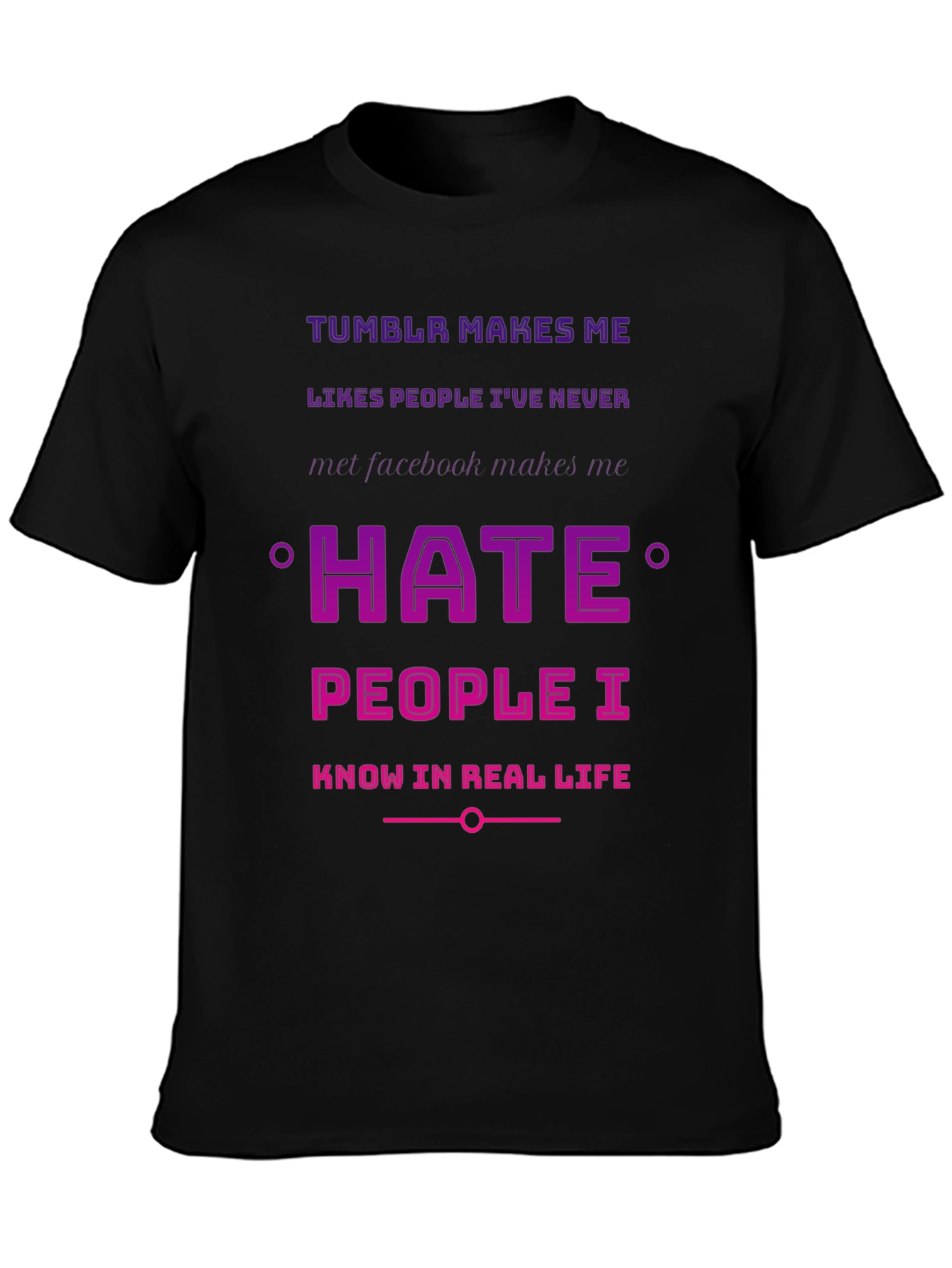 Tumblr vs Facebook Humor T-Shirt