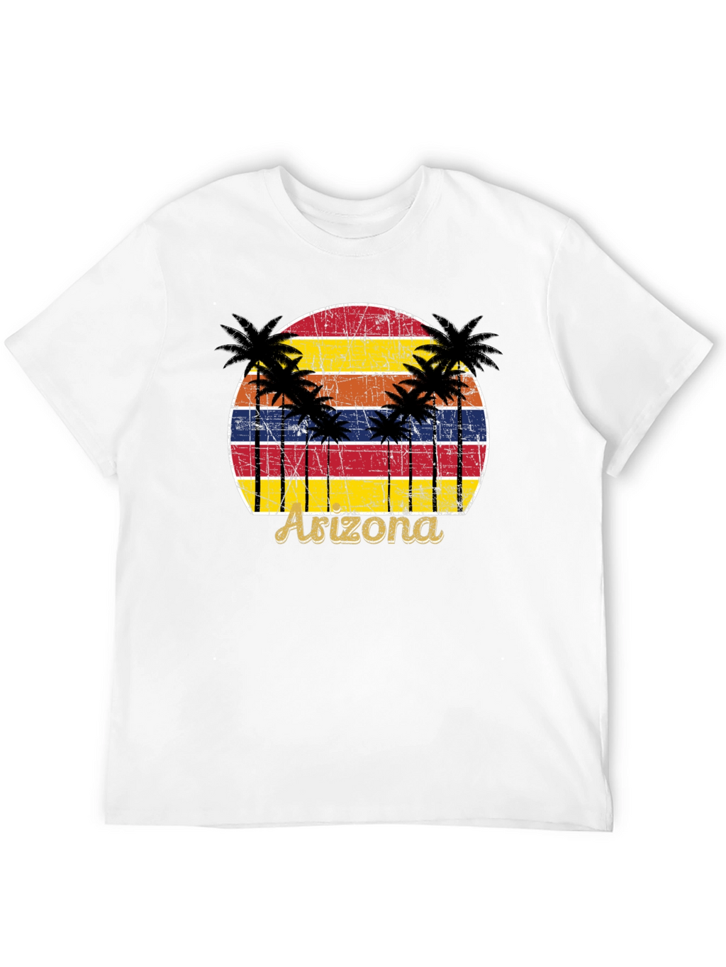Arizona Sunset Palm Tree Graphic Tee