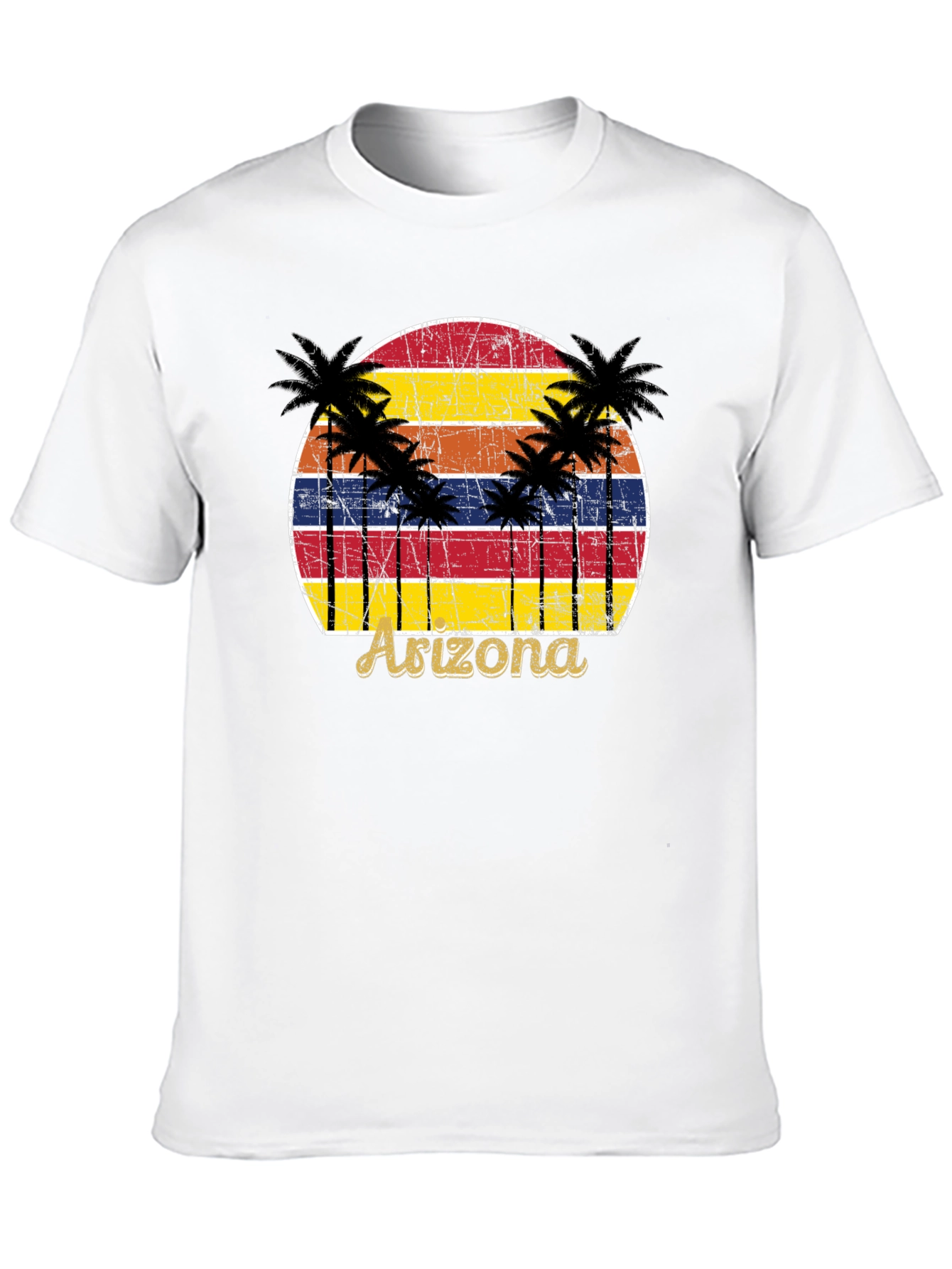 Arizona Sunset Palm Tree Graphic Tee
