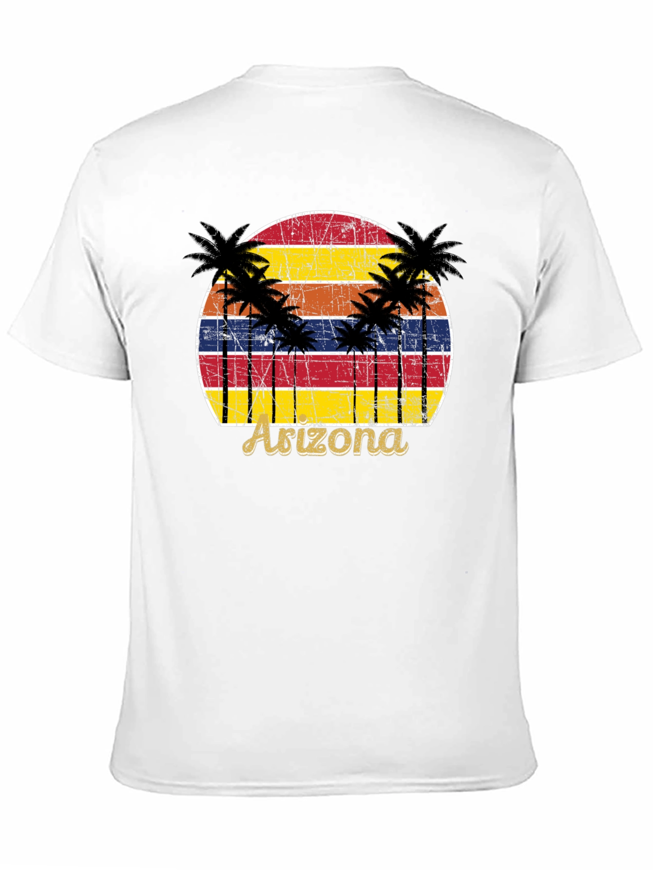 Arizona Sunset Palm Tree Graphic Tee