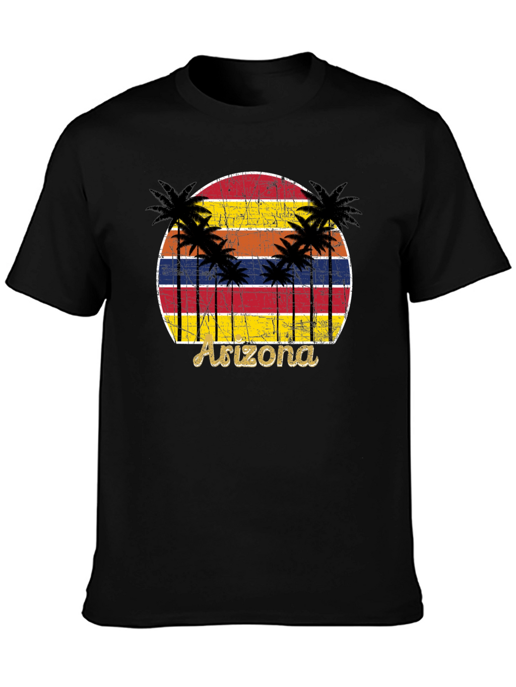 Arizona Sunset Palm Tree Graphic Tee