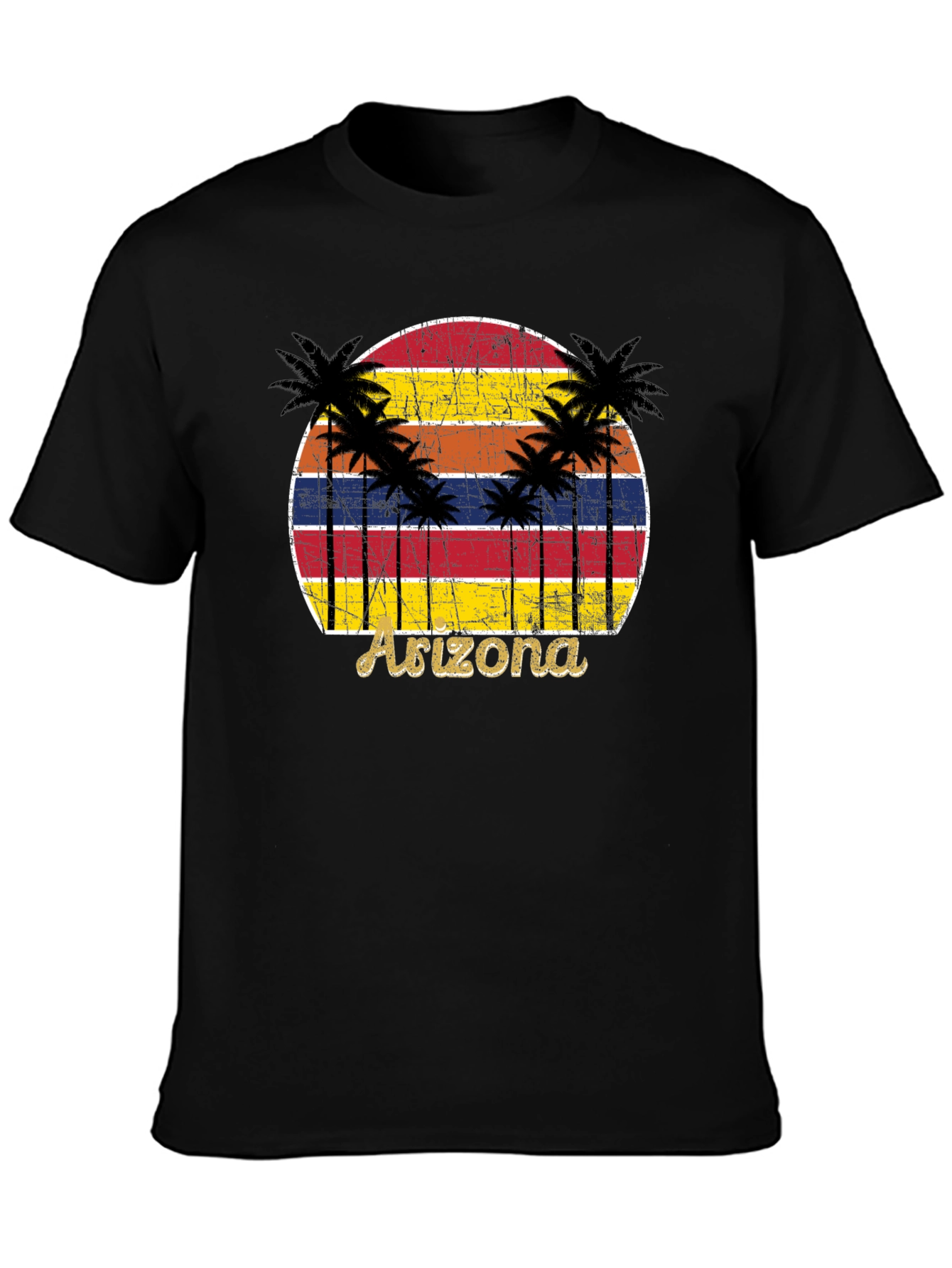 Arizona Sunset Palm Tree Graphic Tee