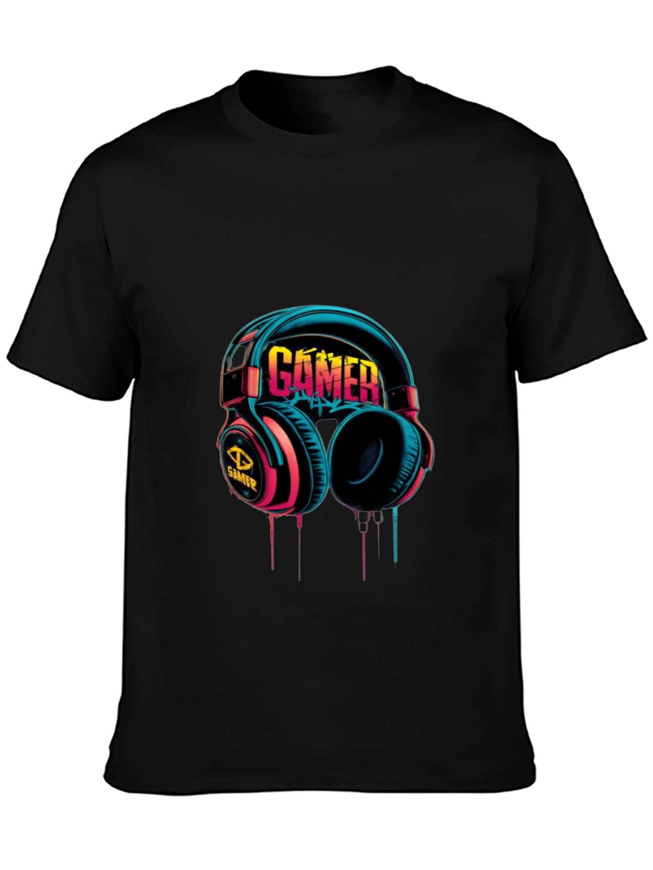 Gamer Headset Graphic T-Shirt - Cool Gaming Tee