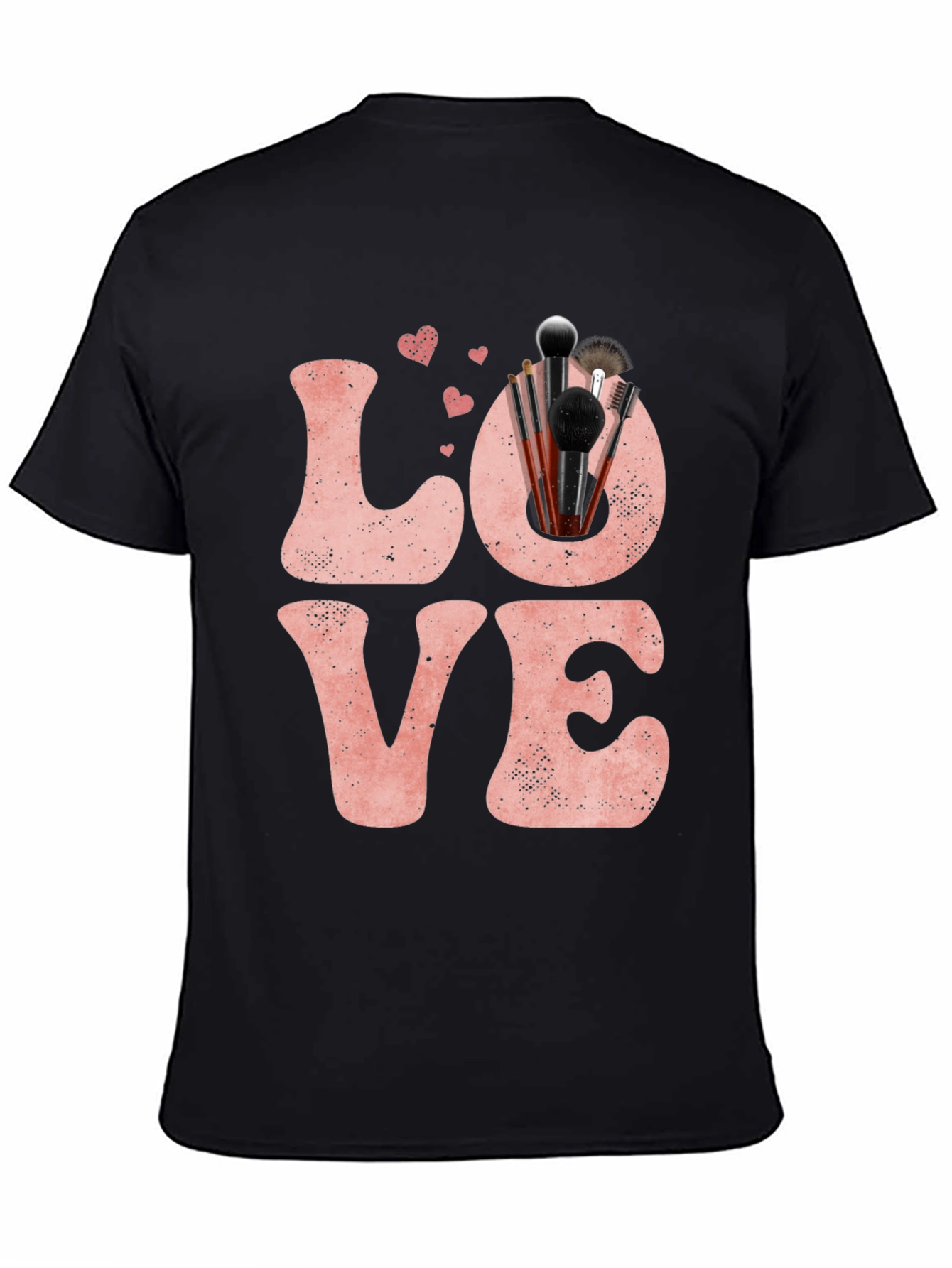 LOVE Makeup Brush T-Shirt Valentines Day