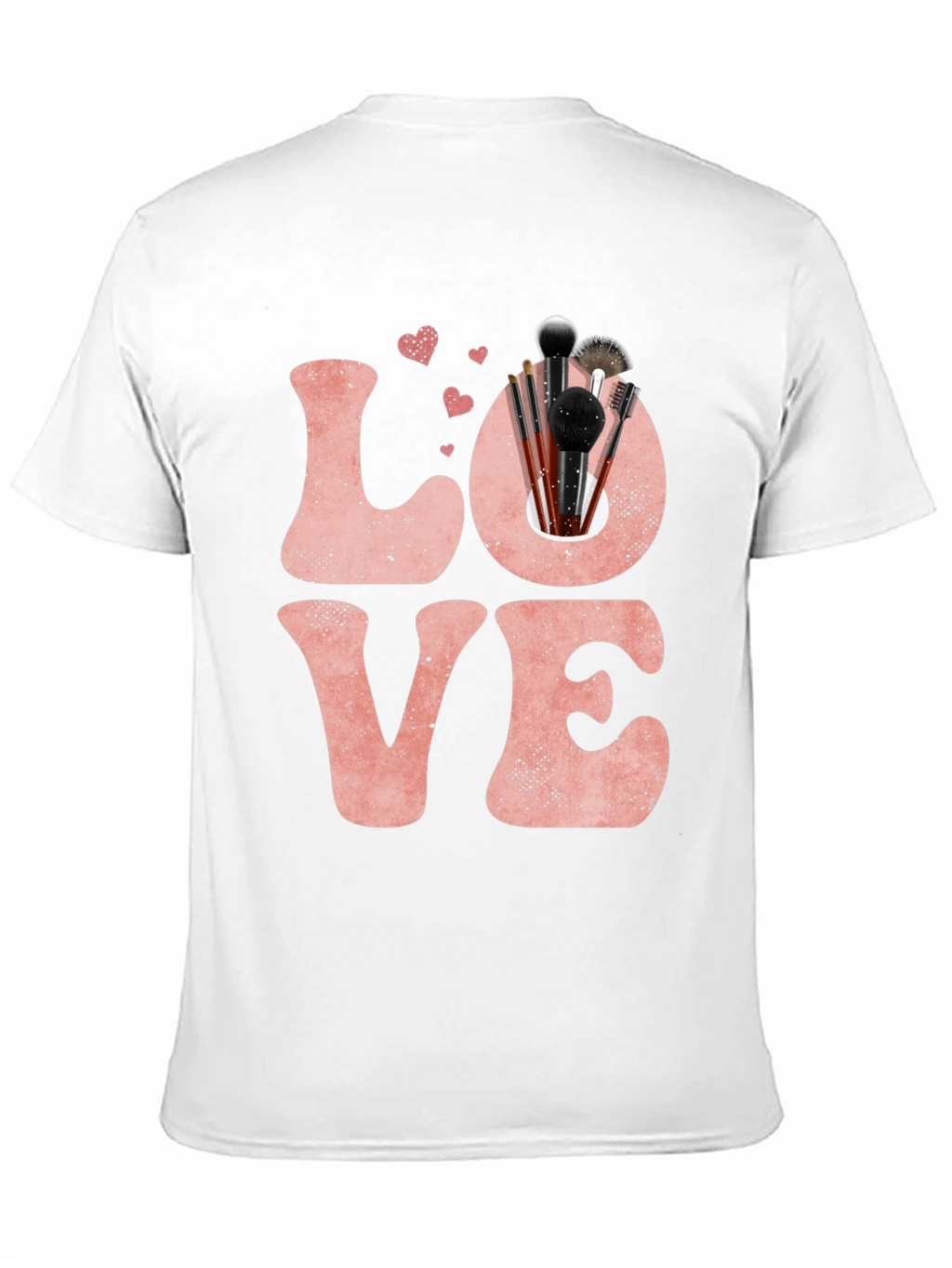 LOVE Makeup Brush T-Shirt Valentines Day