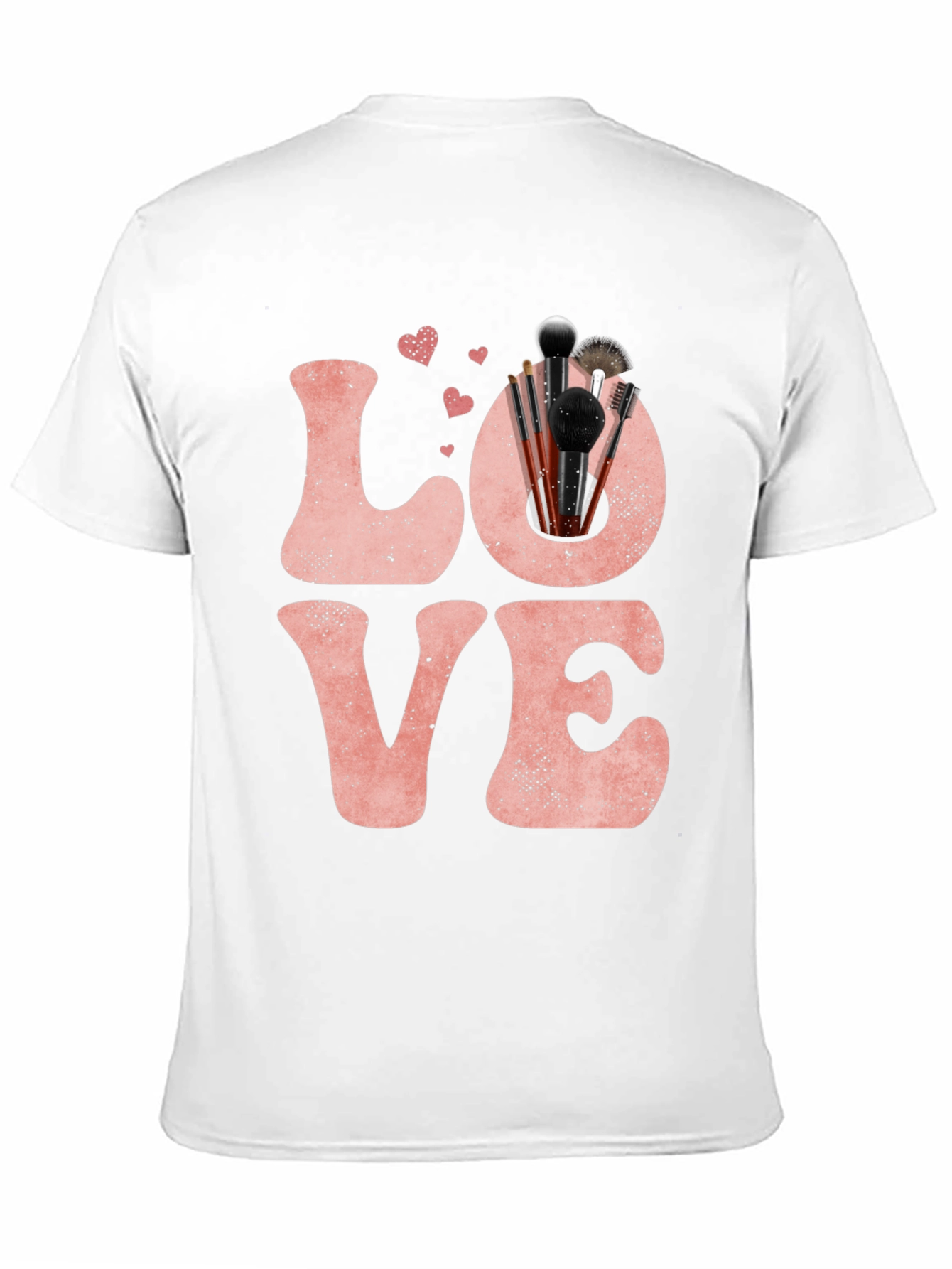 LOVE Makeup Brush T-Shirt Valentines Day