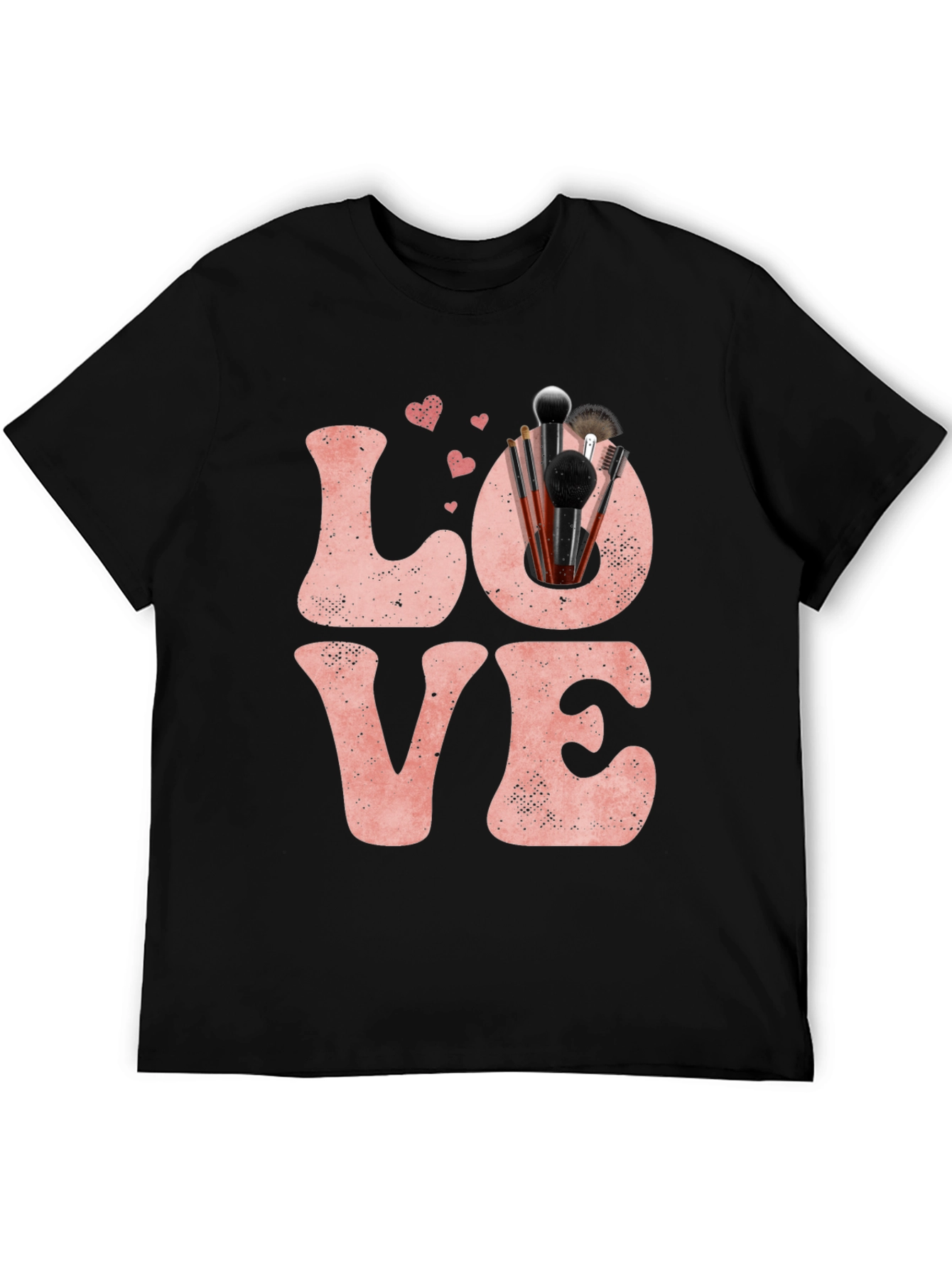 LOVE Makeup Brush T-Shirt Valentines Day