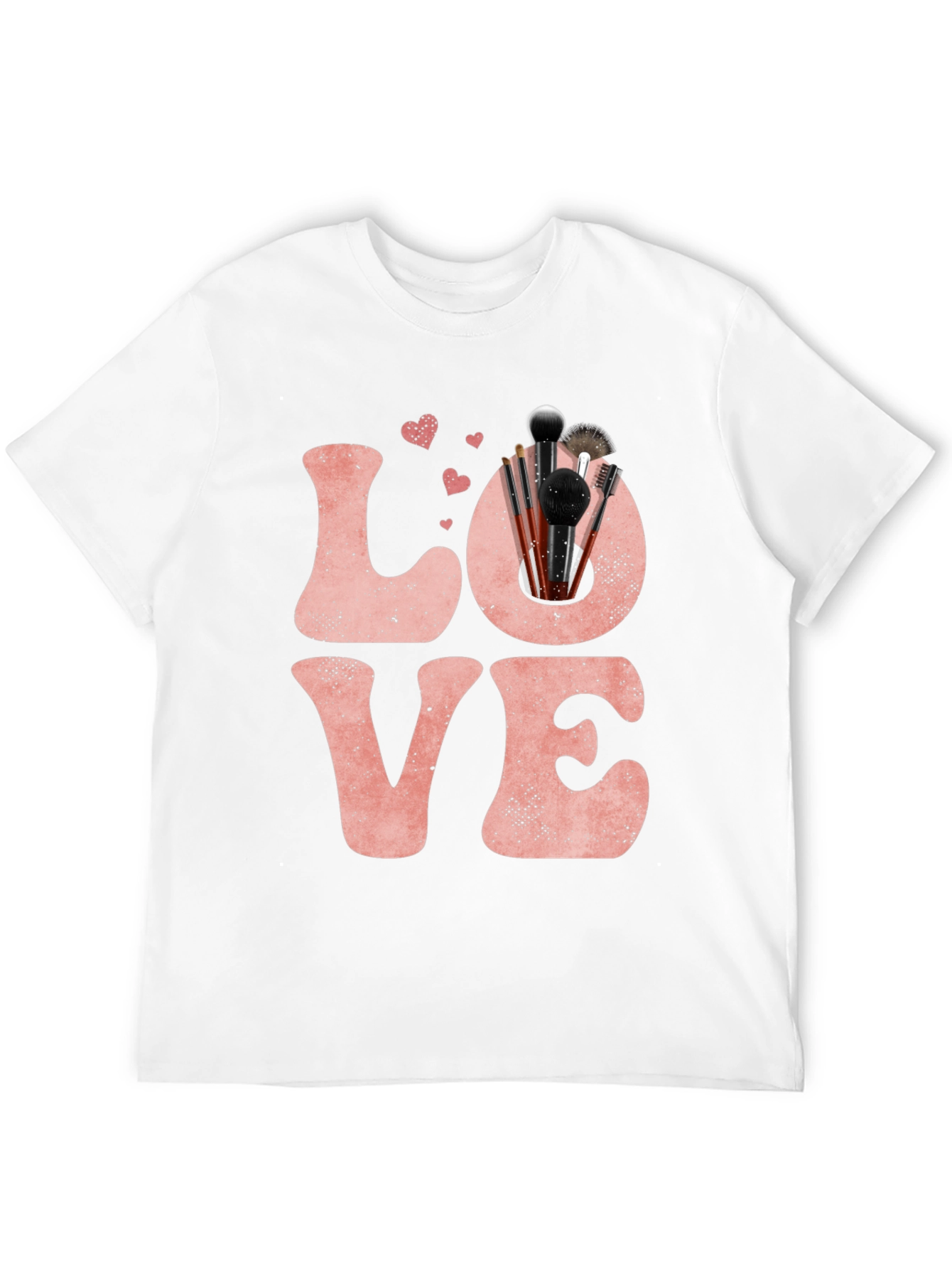 LOVE Makeup Brush T-Shirt Valentines Day