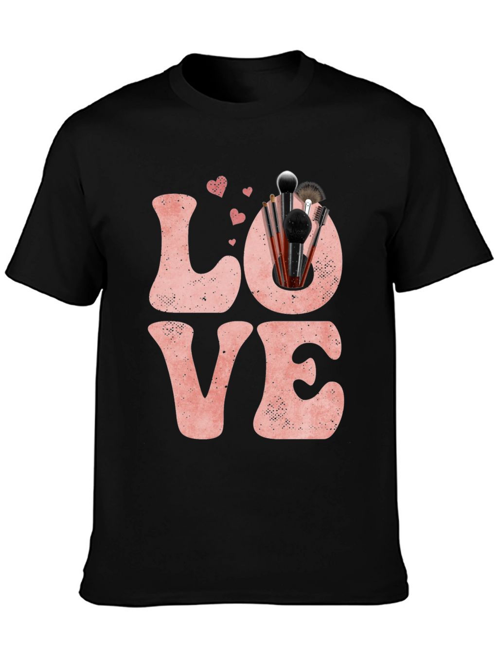 LOVE Makeup Brush T-Shirt Valentines Day