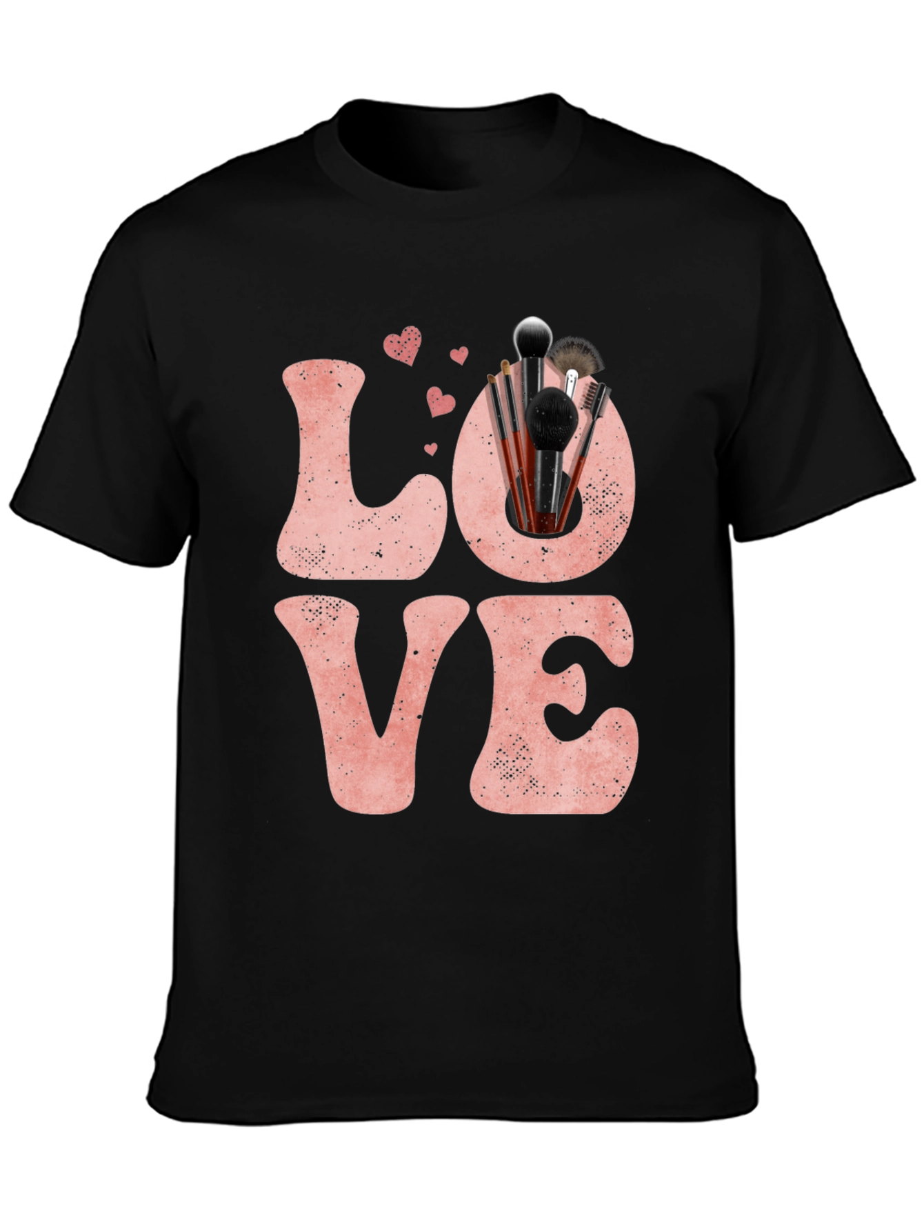 LOVE Makeup Brush T-Shirt Valentines Day