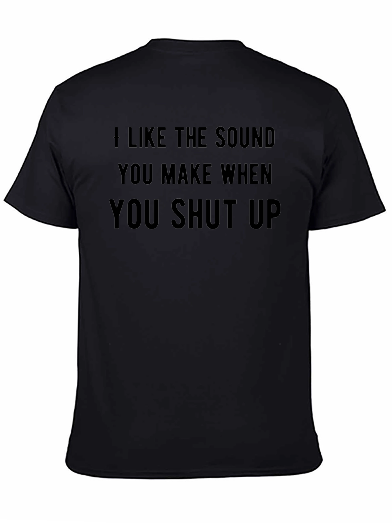 I Like the Sound Mens Black Graphic Tee