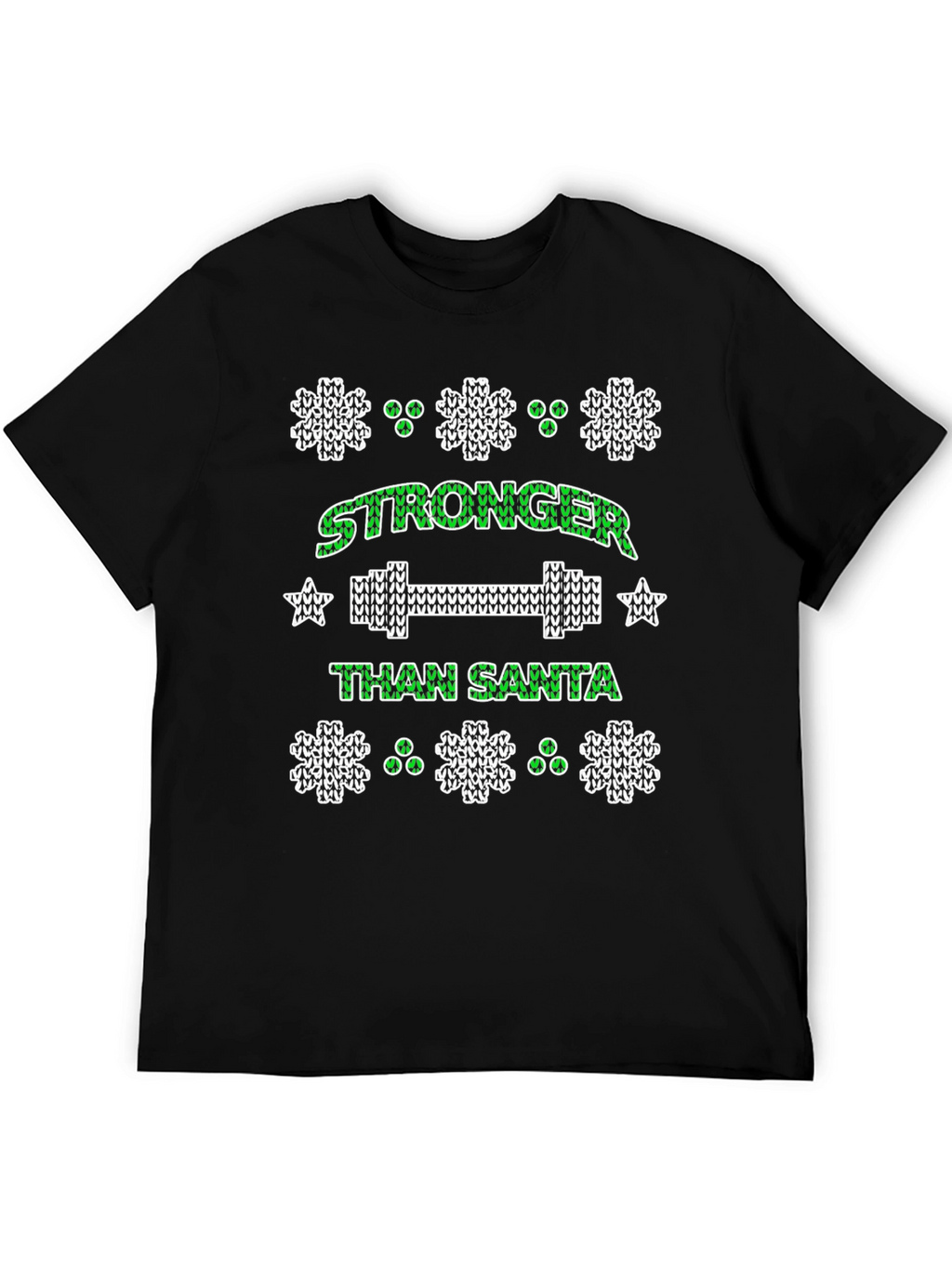 Stronger Than Santa Holiday Workout T-Shirt
