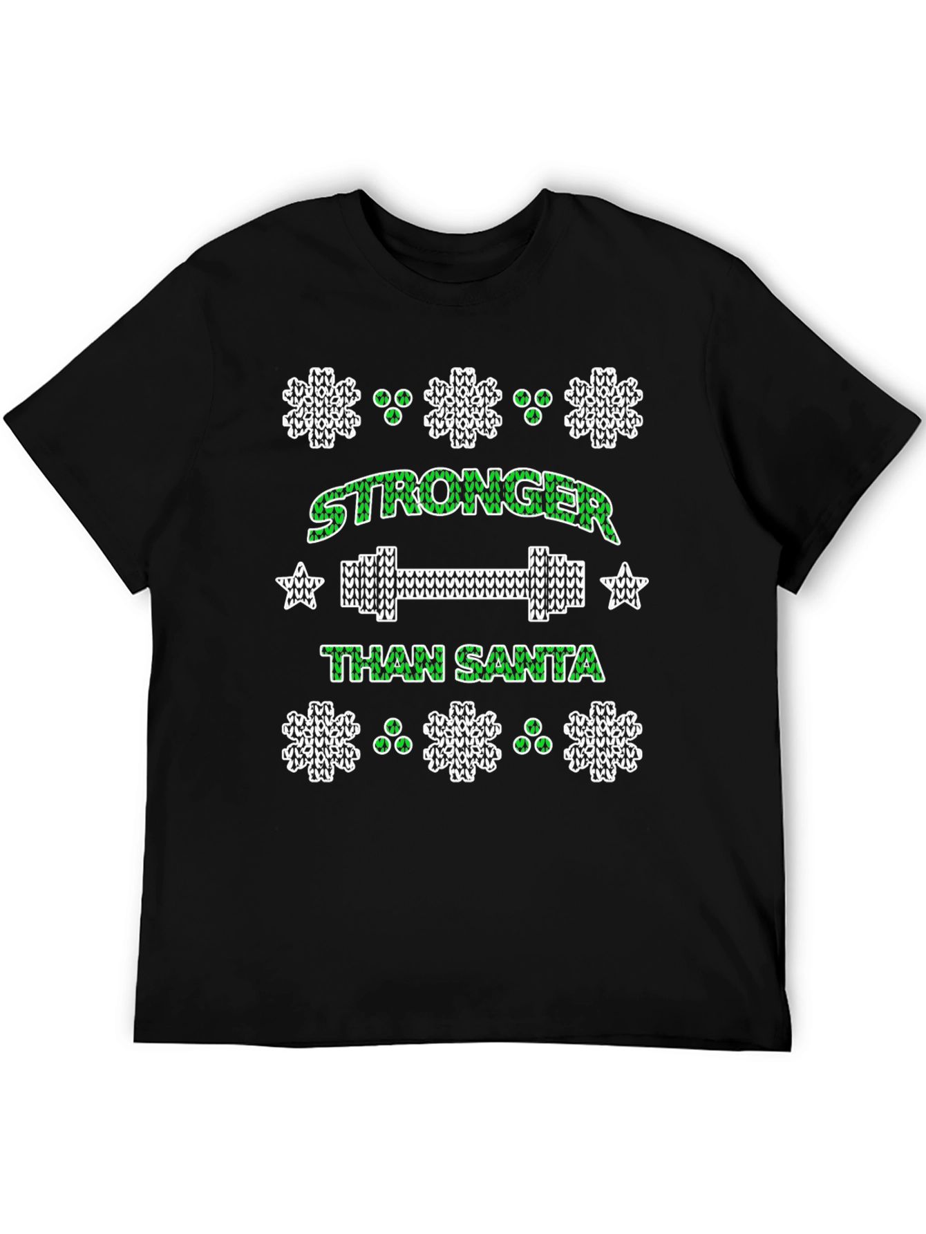 Stronger Than Santa Holiday Workout T-Shirt