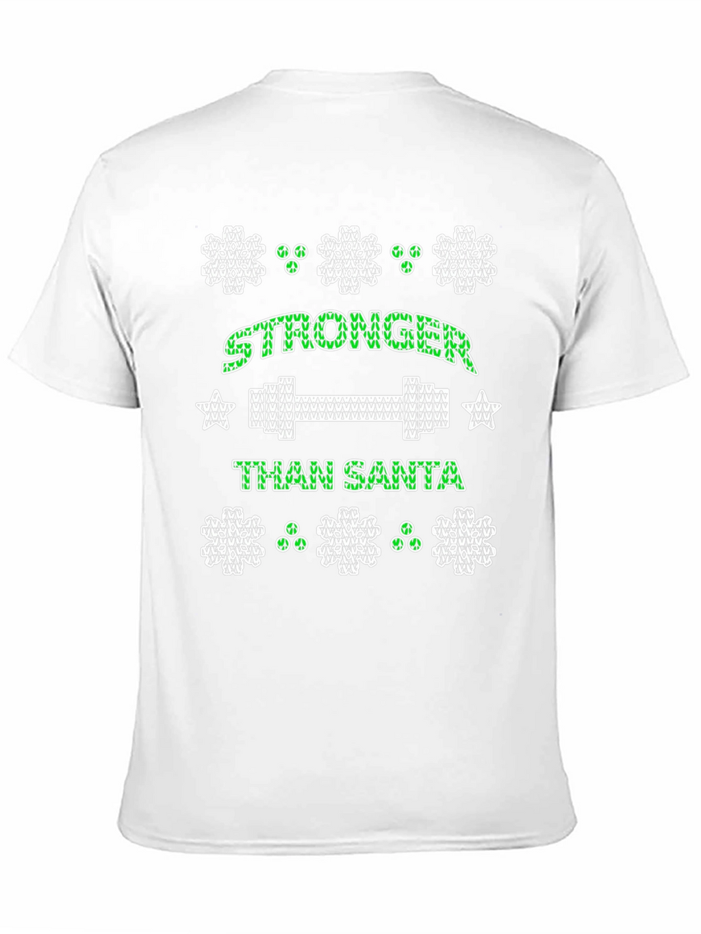 Stronger Than Santa Holiday Workout T-Shirt