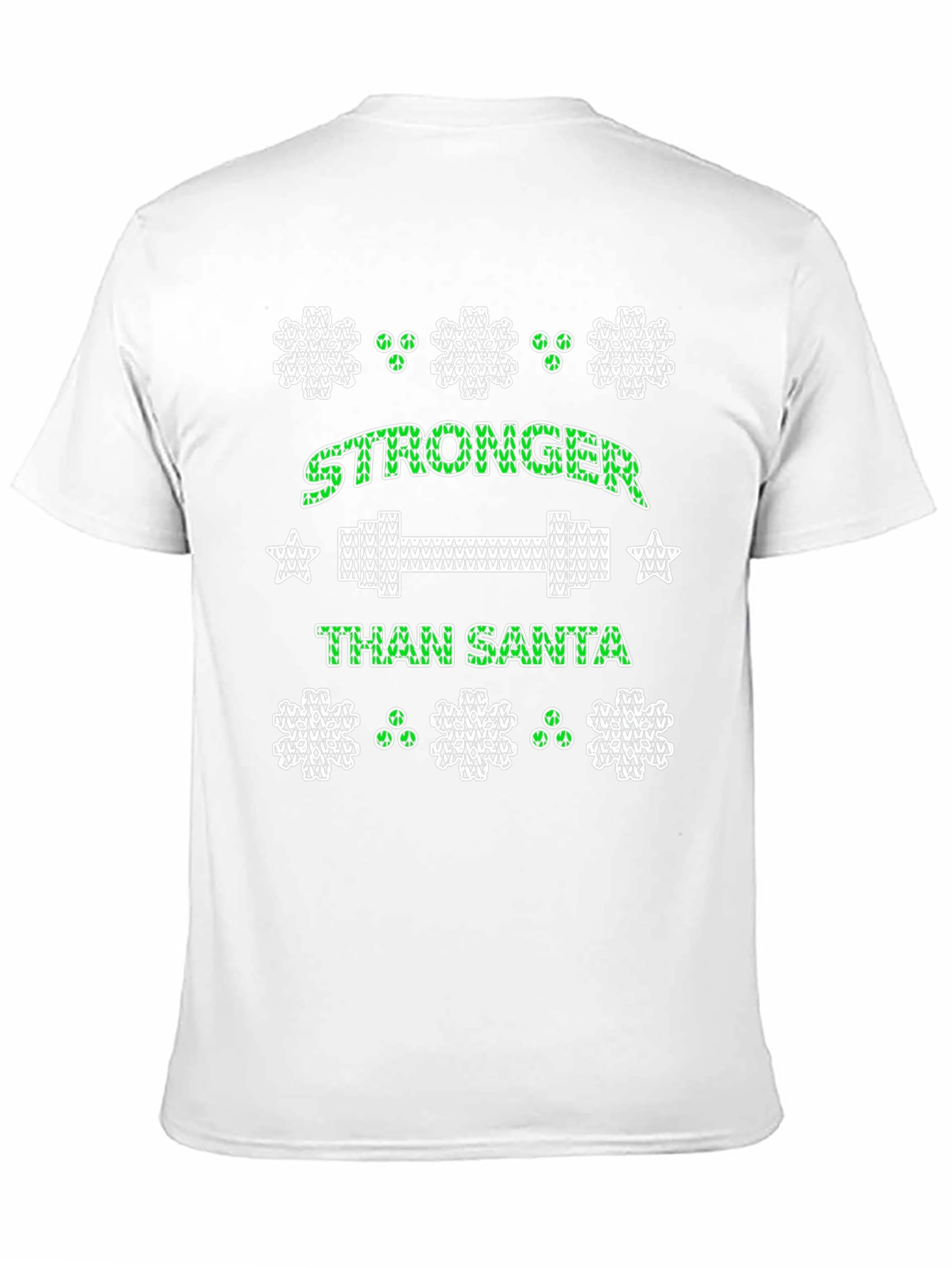Stronger Than Santa Holiday Workout T-Shirt