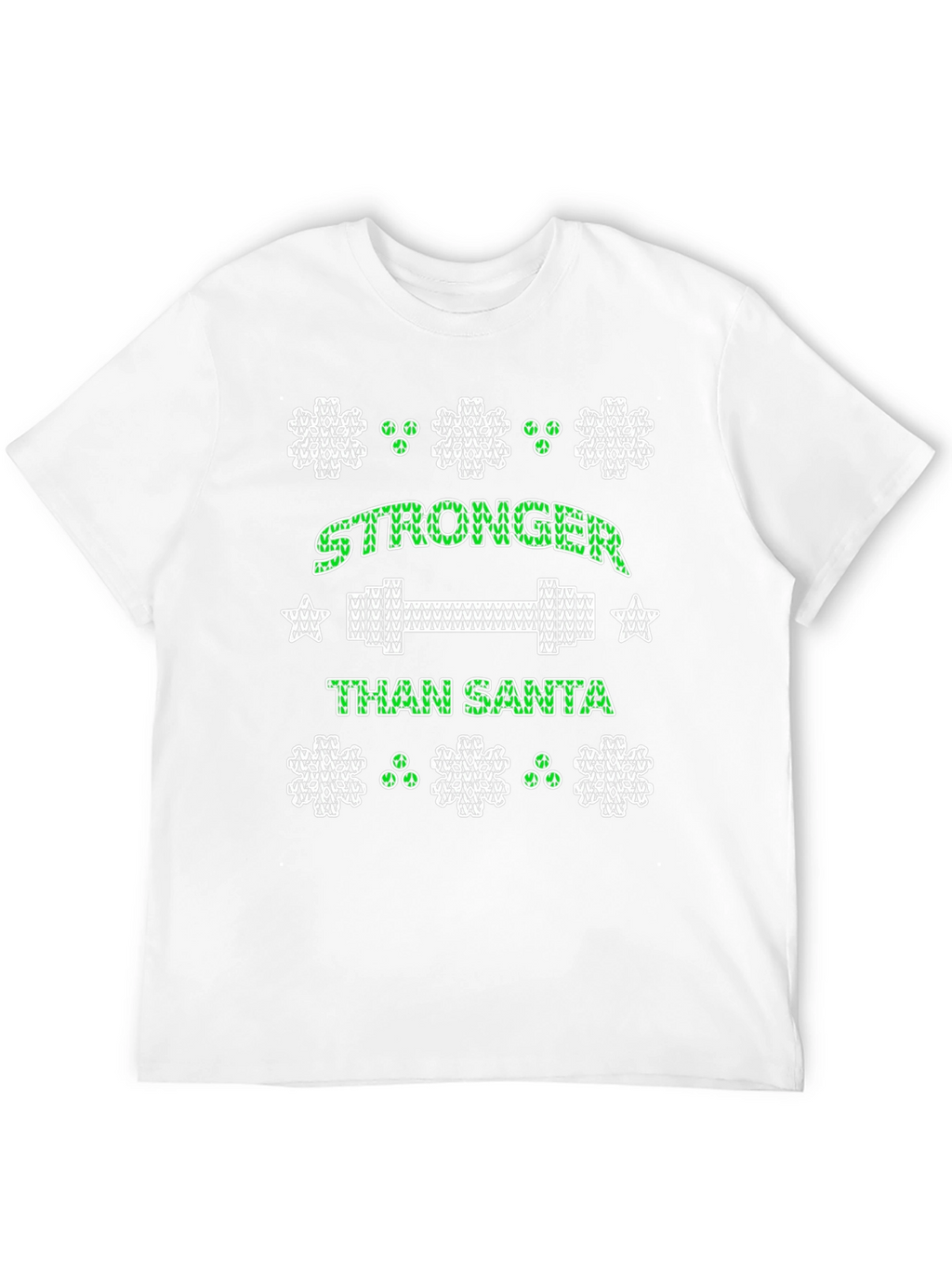 Stronger Than Santa Holiday Workout T-Shirt