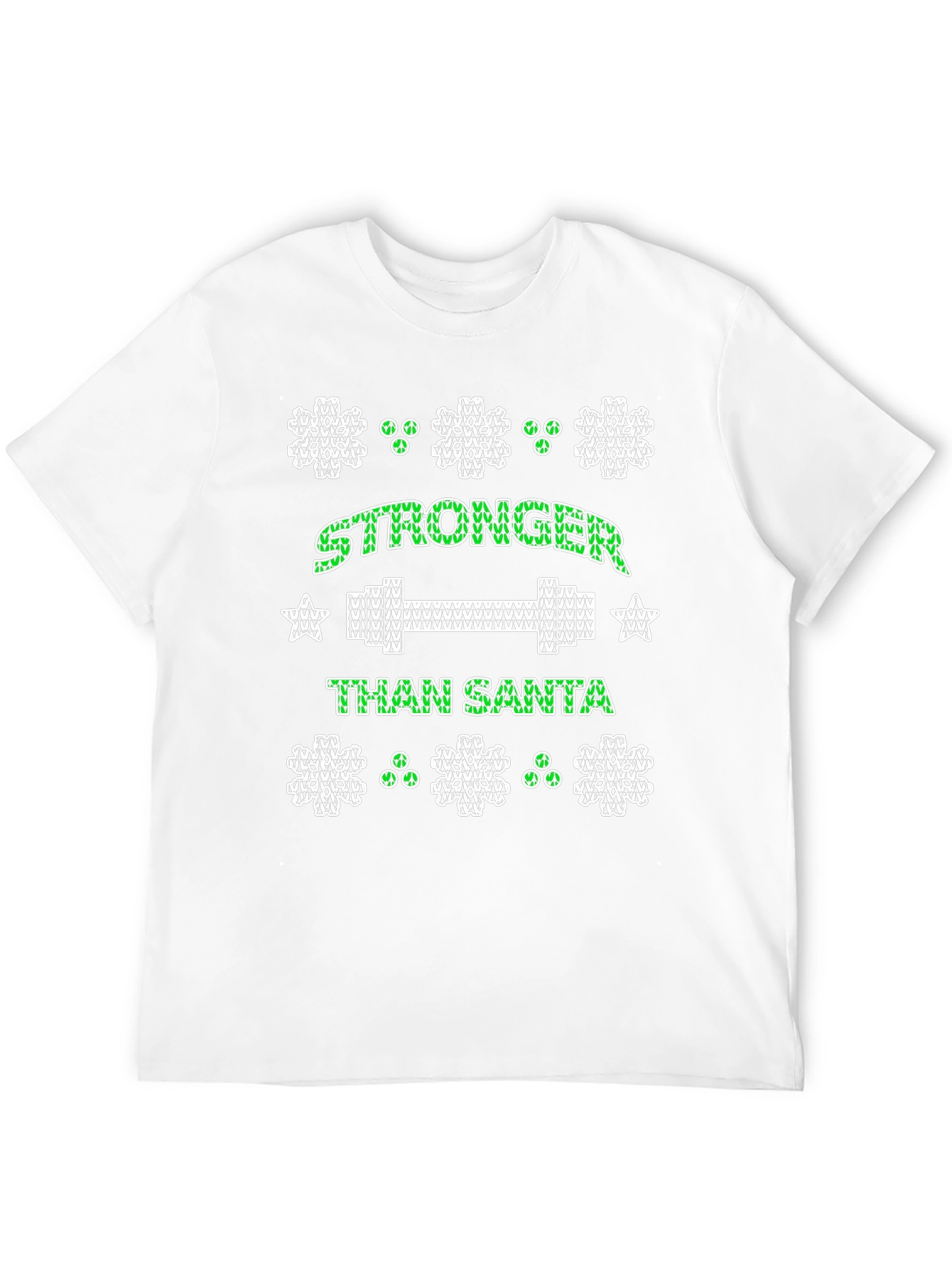 Stronger Than Santa Holiday Workout T-Shirt