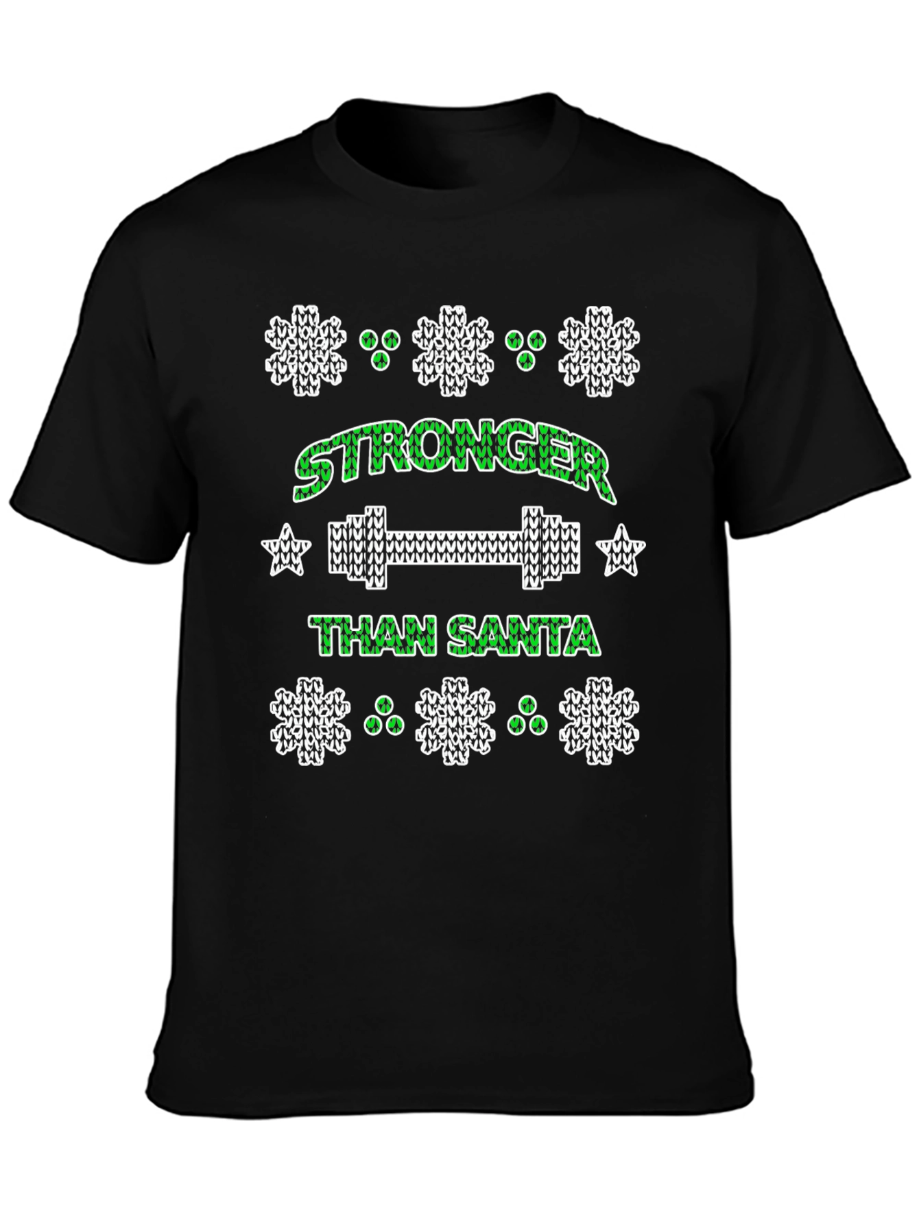 Stronger Than Santa Holiday Workout T-Shirt