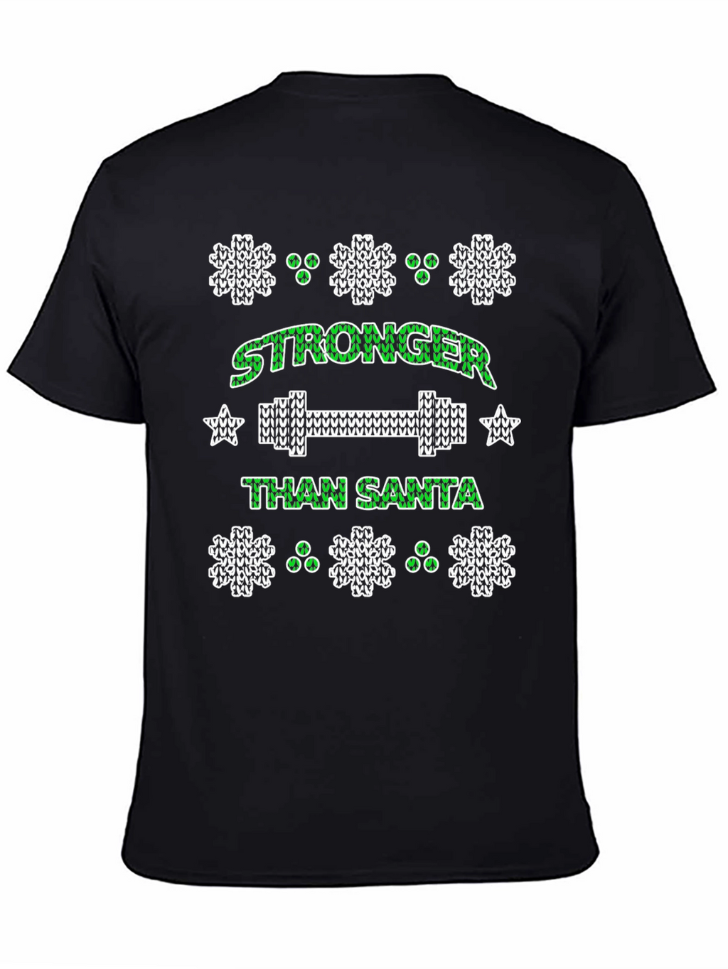 Stronger Than Santa Holiday Workout T-Shirt