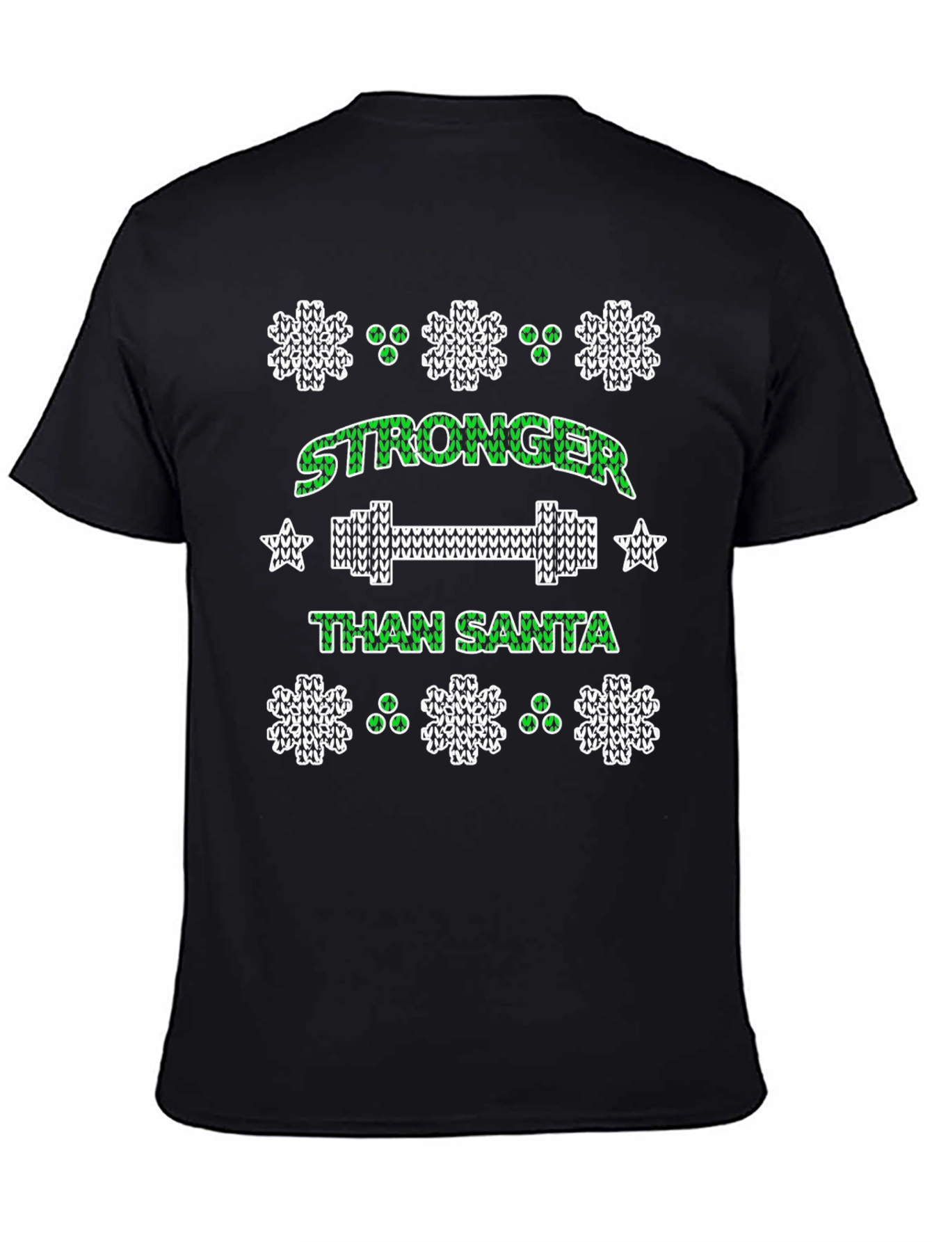Stronger Than Santa Holiday Workout T-Shirt