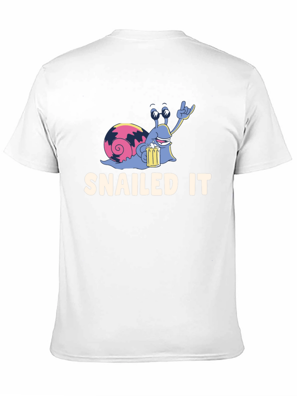 SNAILED IT Snail Beer T-Shirt Funny Tee