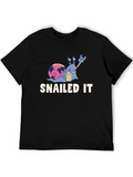 SNAILED IT Snail Beer T-Shirt Funny Tee