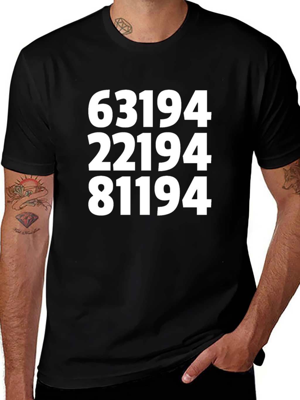 Numerical T-Shirt - Bold Numbers Graphic Tee