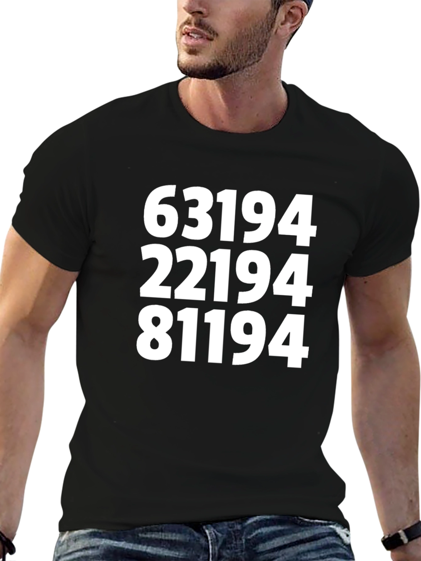 Numerical T-Shirt - Bold Numbers Graphic Tee