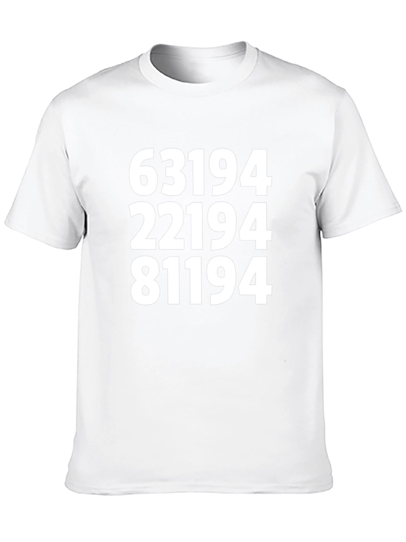 Numerical T-Shirt - Bold Numbers Graphic Tee