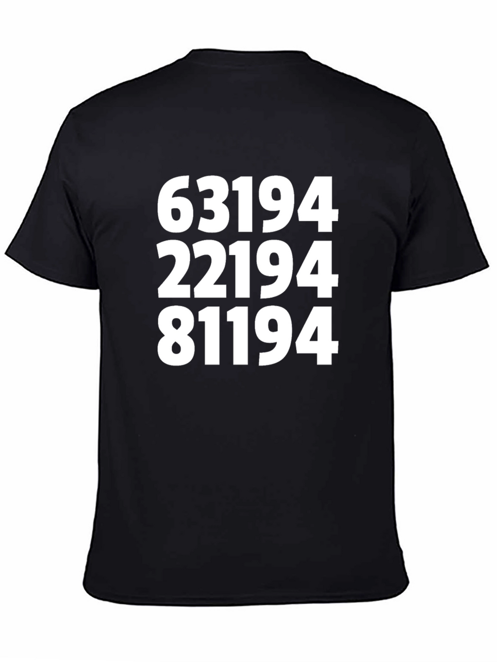Numerical T-Shirt - Bold Numbers Graphic Tee