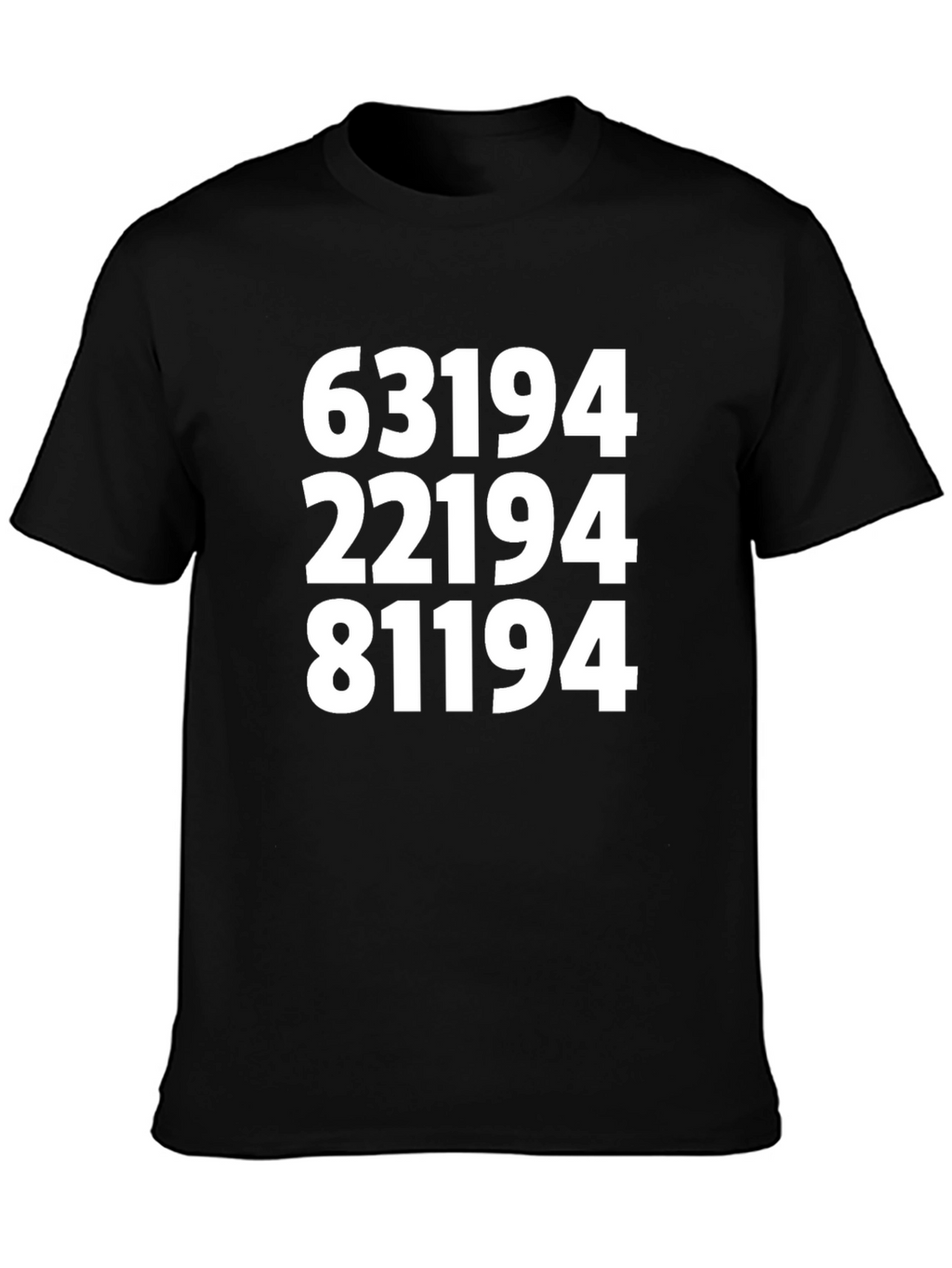 Numerical T-Shirt - Bold Numbers Graphic Tee