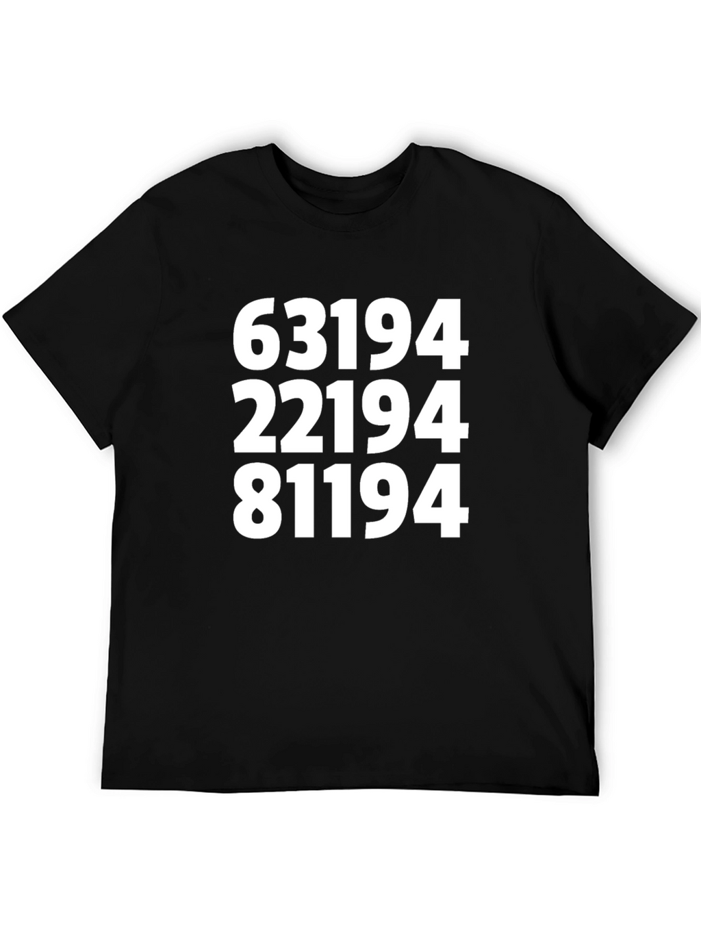 Numerical T-Shirt - Bold Numbers Graphic Tee