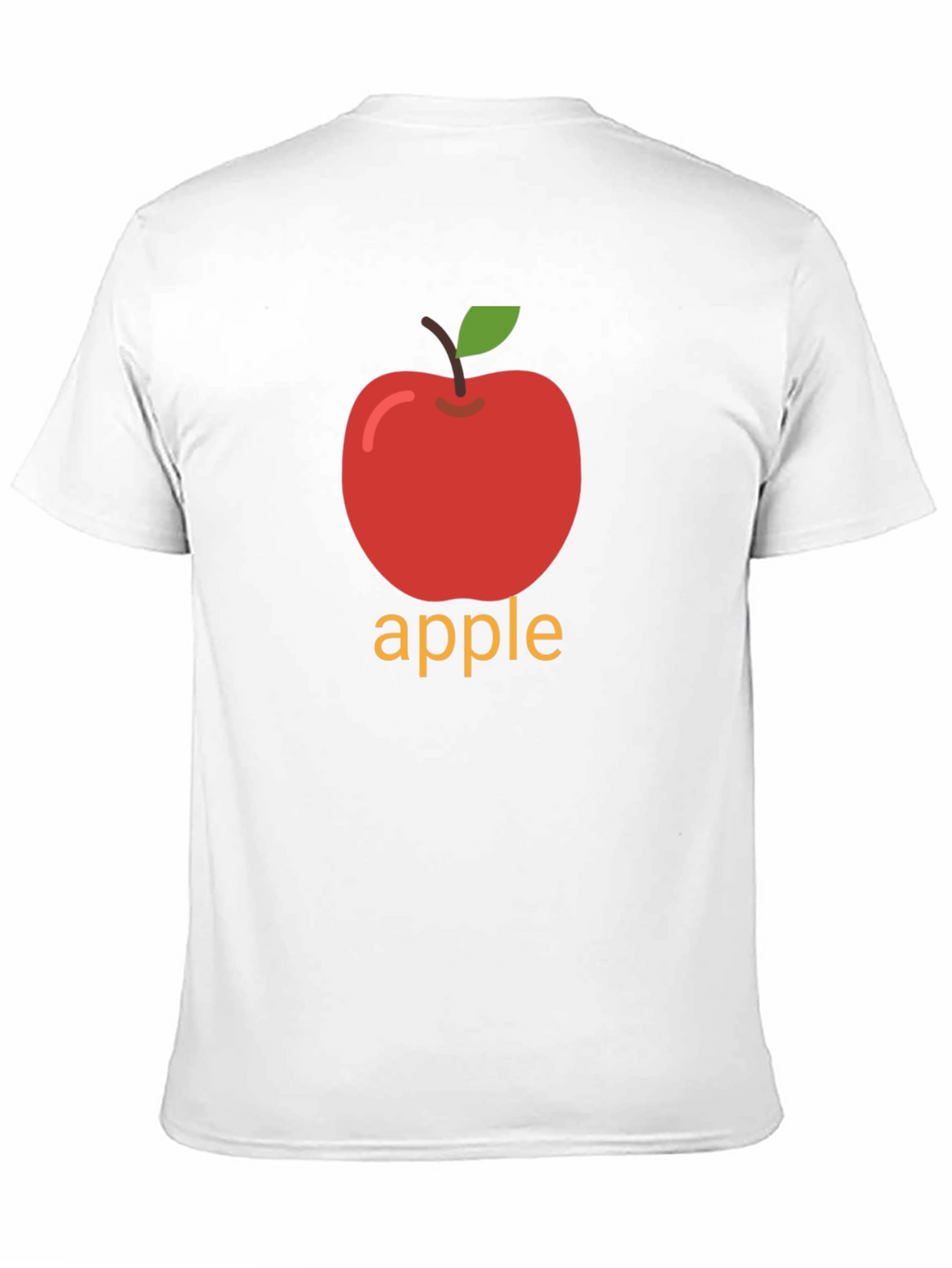 Apple Graphic Print Black T-Shirt