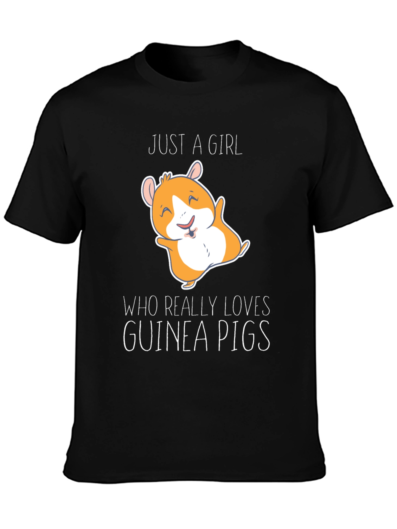 Guinea Pig Lover T-Shirt - Cute Cartoon Graphic Tee