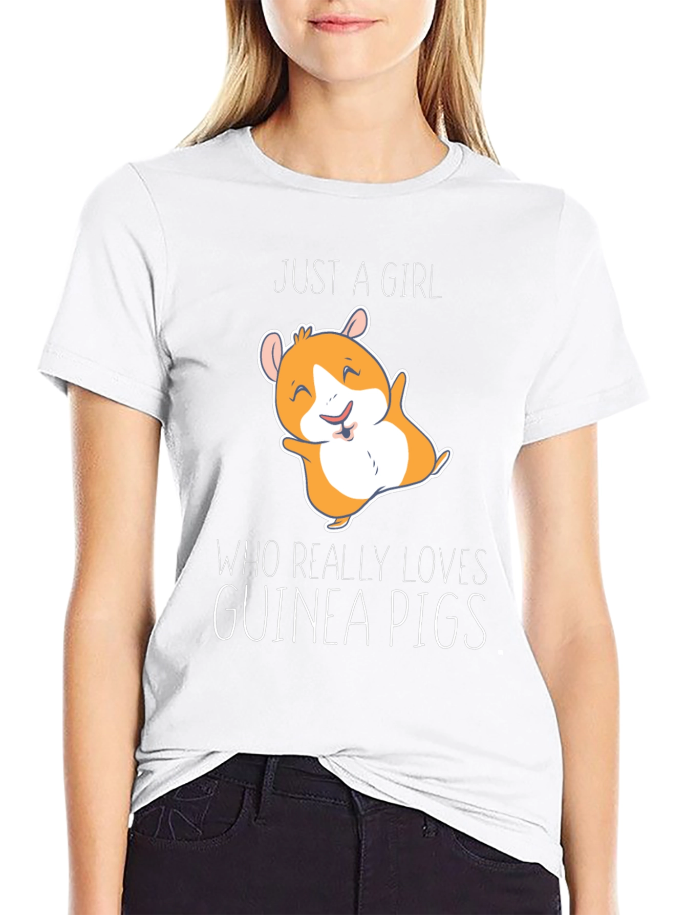 Guinea Pig Lover T-Shirt - Cute Cartoon Graphic Tee