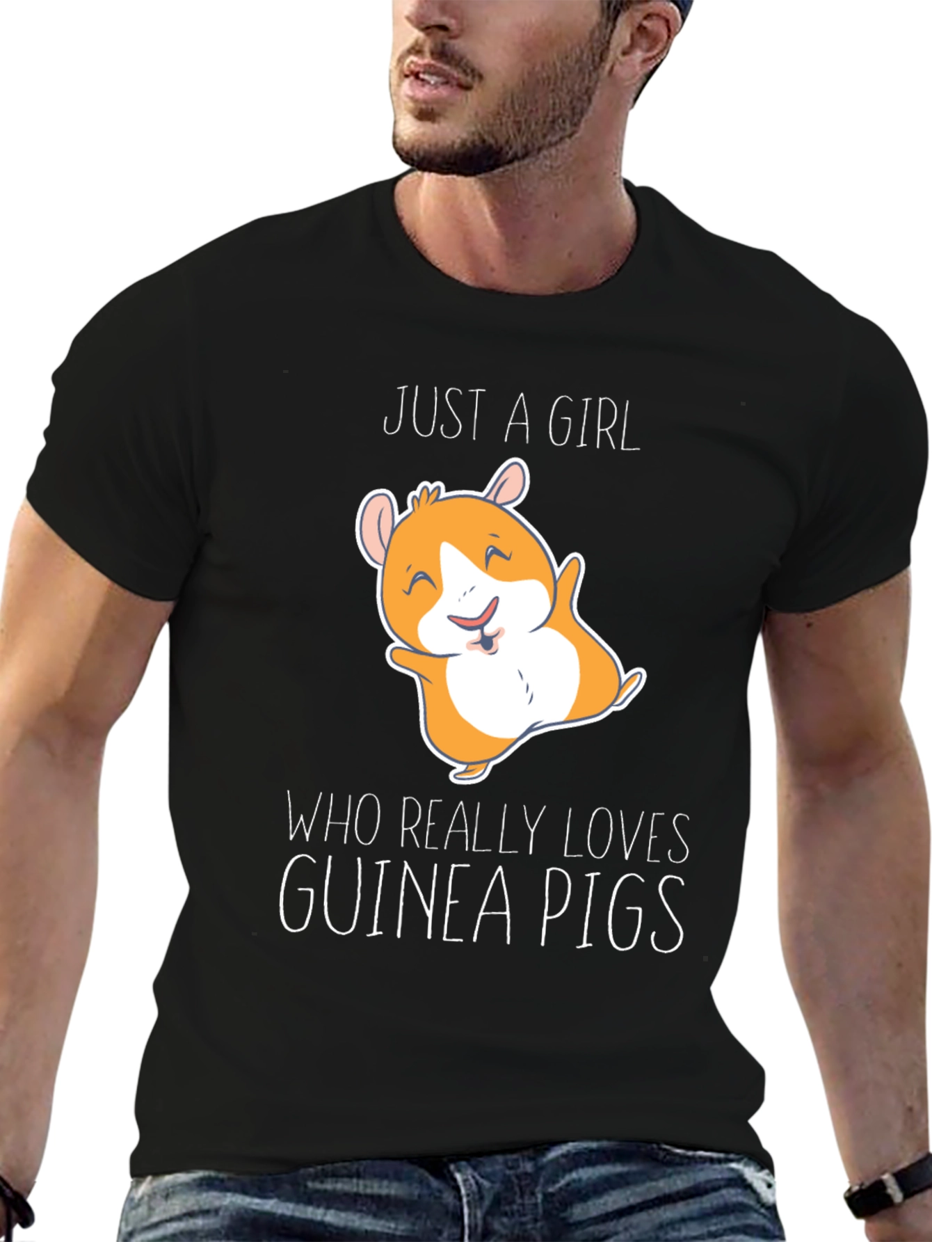 Guinea Pig Lover T-Shirt - Cute Cartoon Graphic Tee