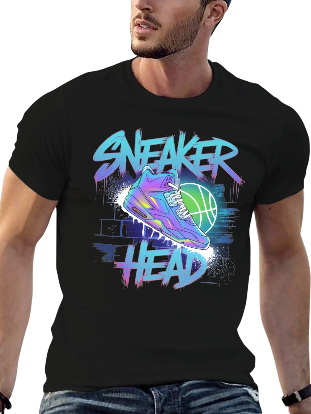 Sneaker Head Graphic T-Shirt
