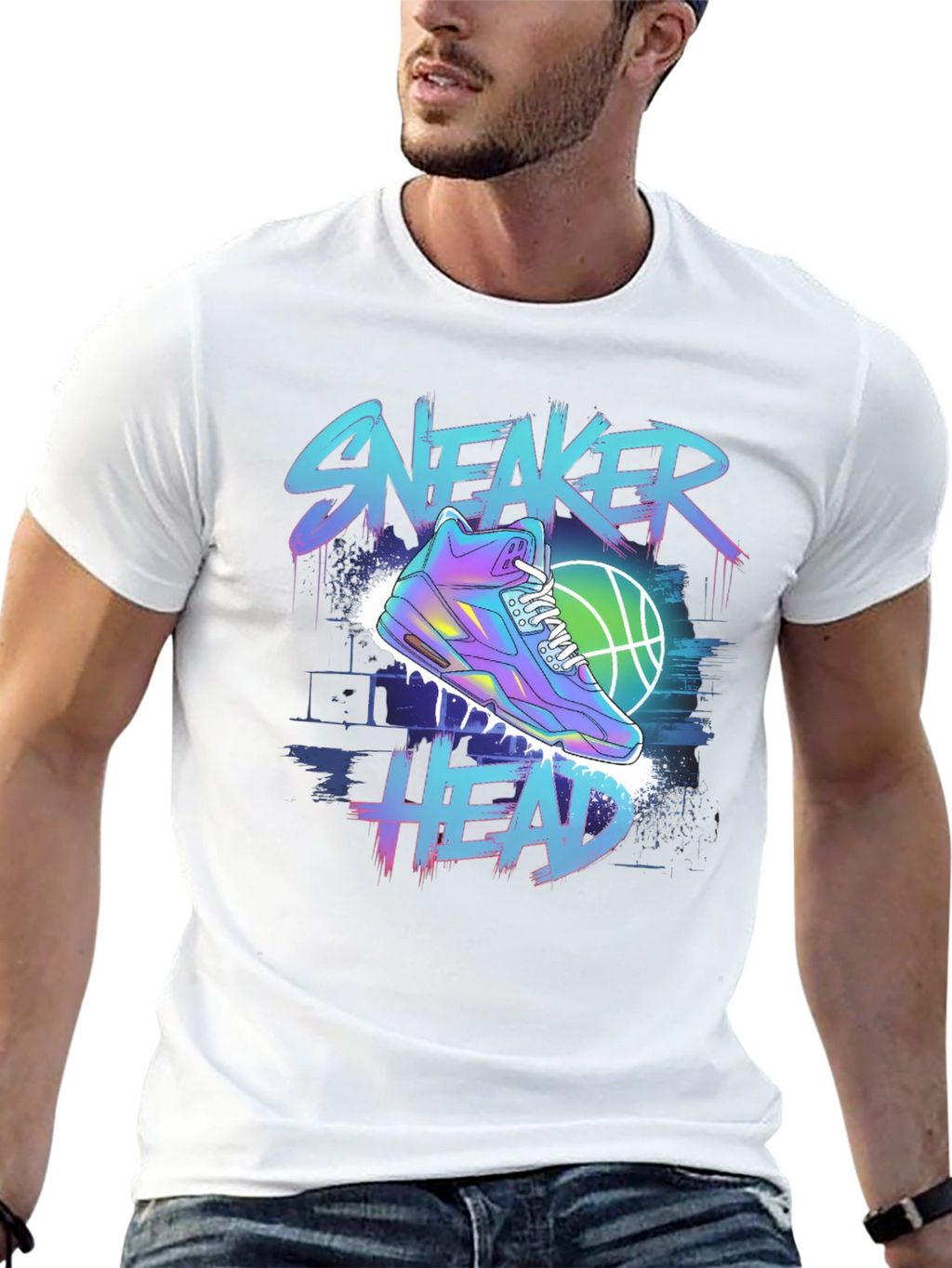 Sneaker Head Graphic T-Shirt