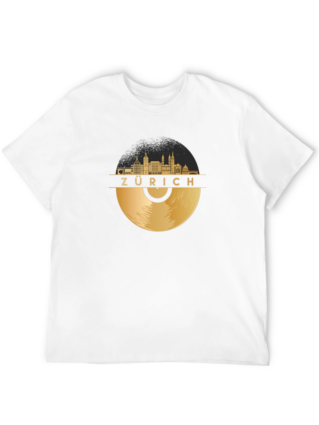 Zurich Skyline Record T-Shirt