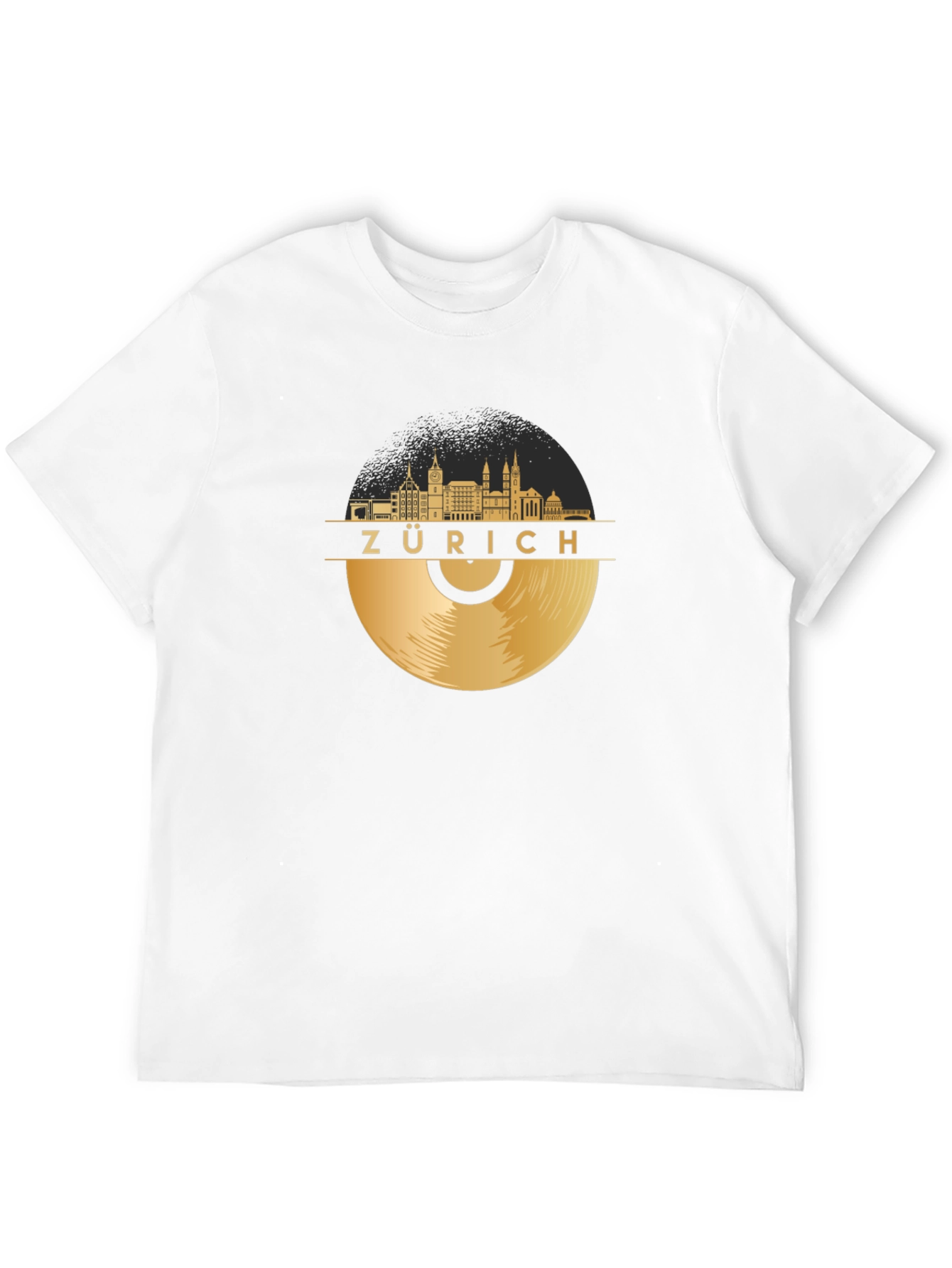 Zurich Skyline Record T-Shirt